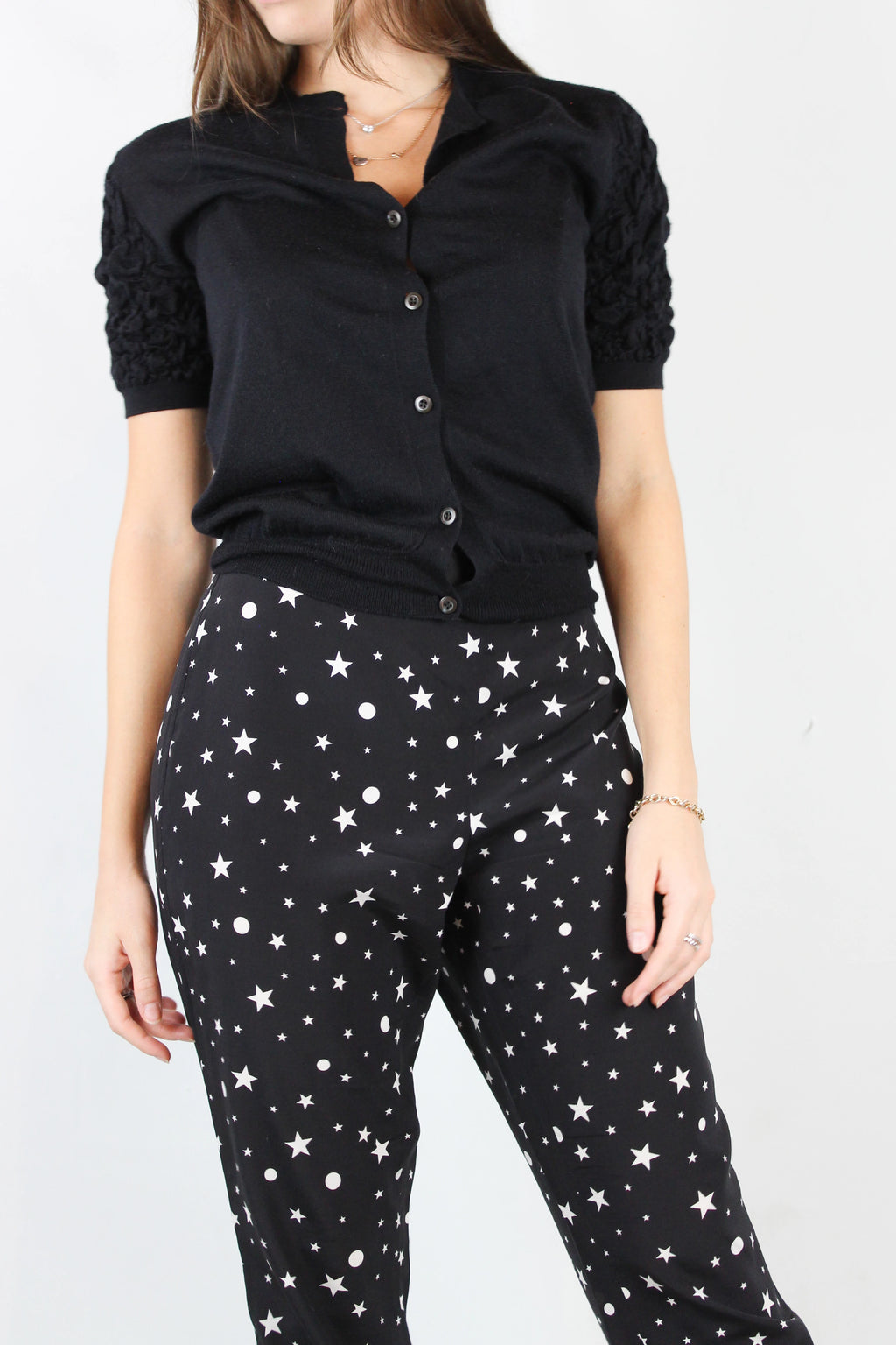 Short sleeved cardigan