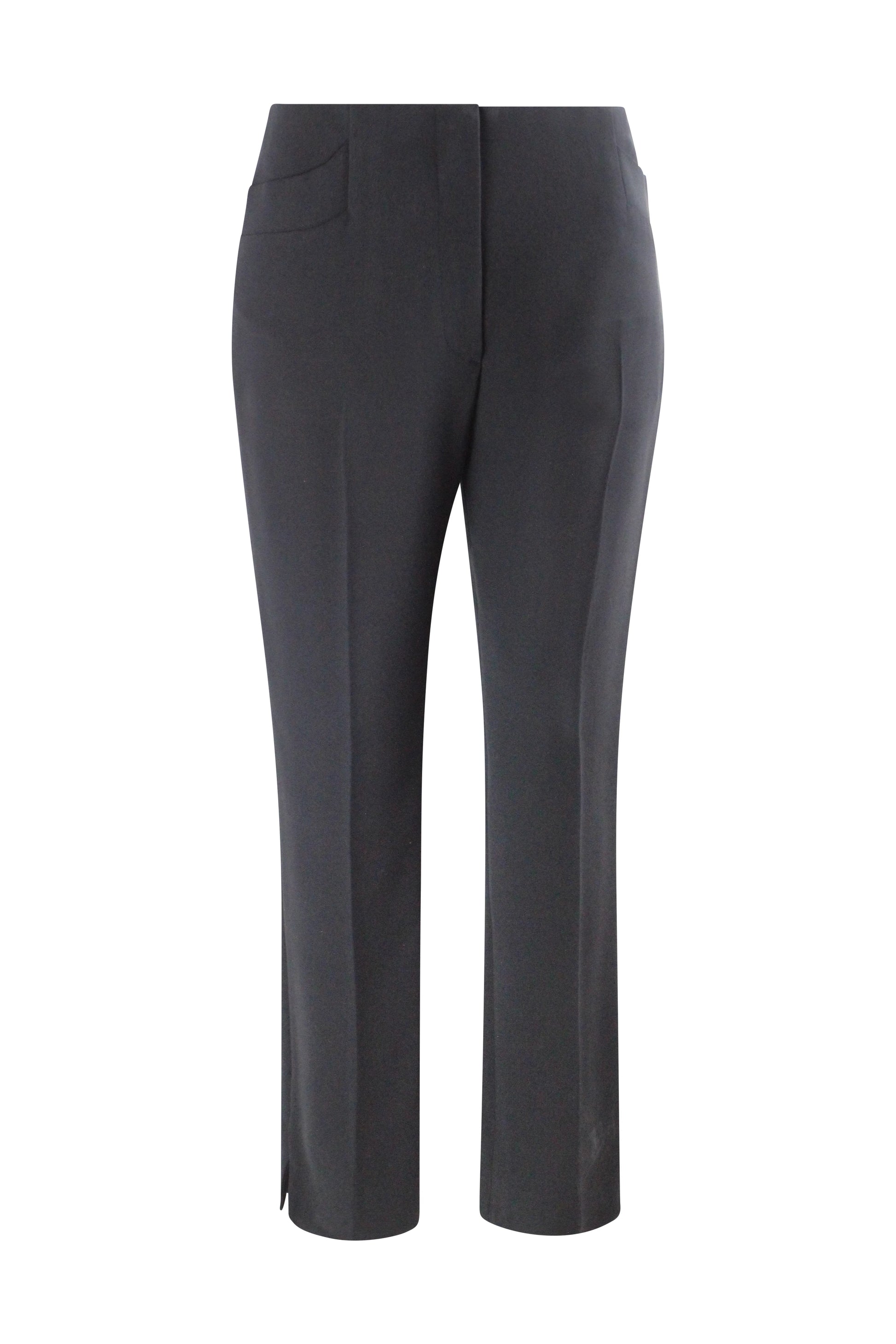 Black silk pants