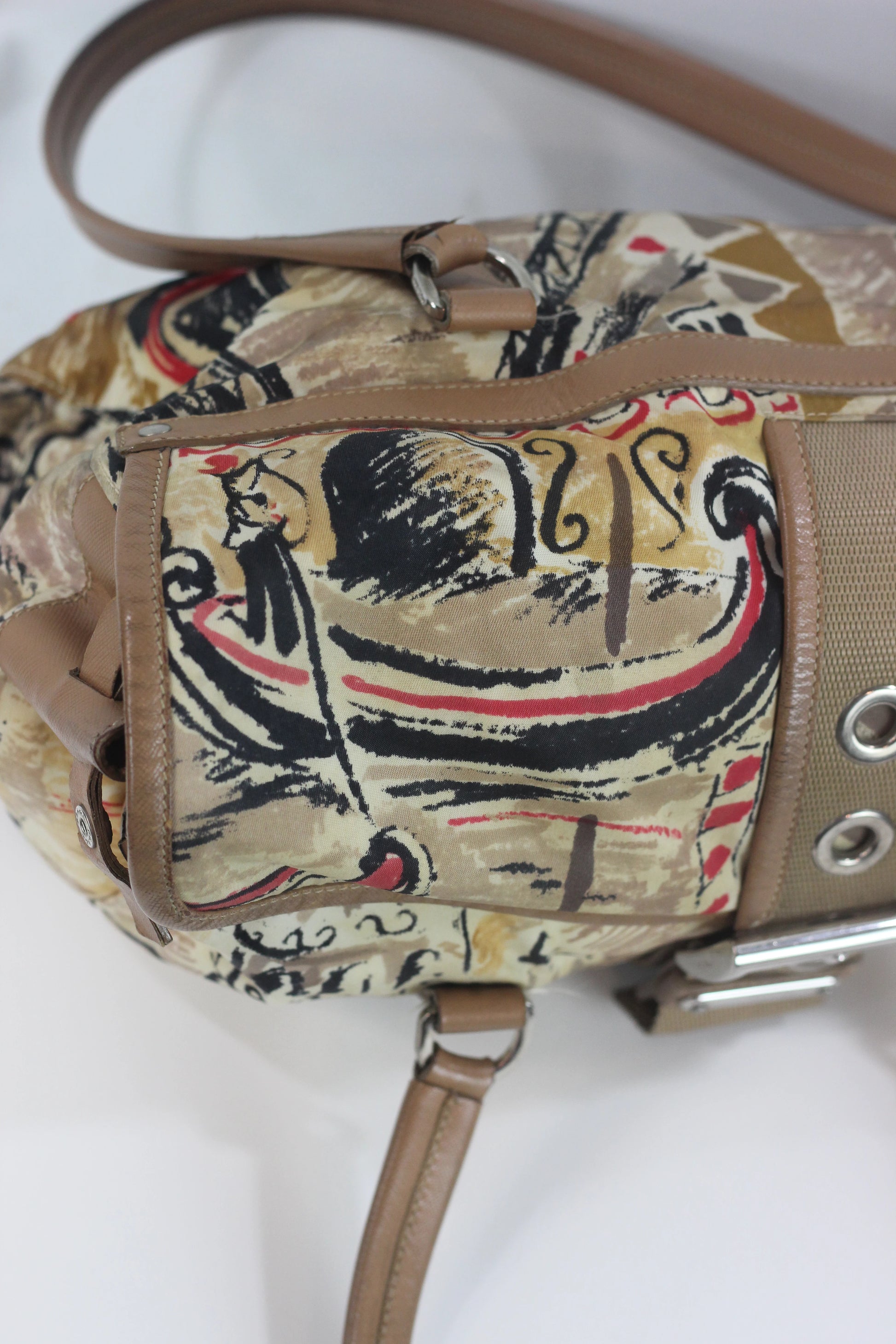 Venezia Print Nylon Shoulder Bag SS2004