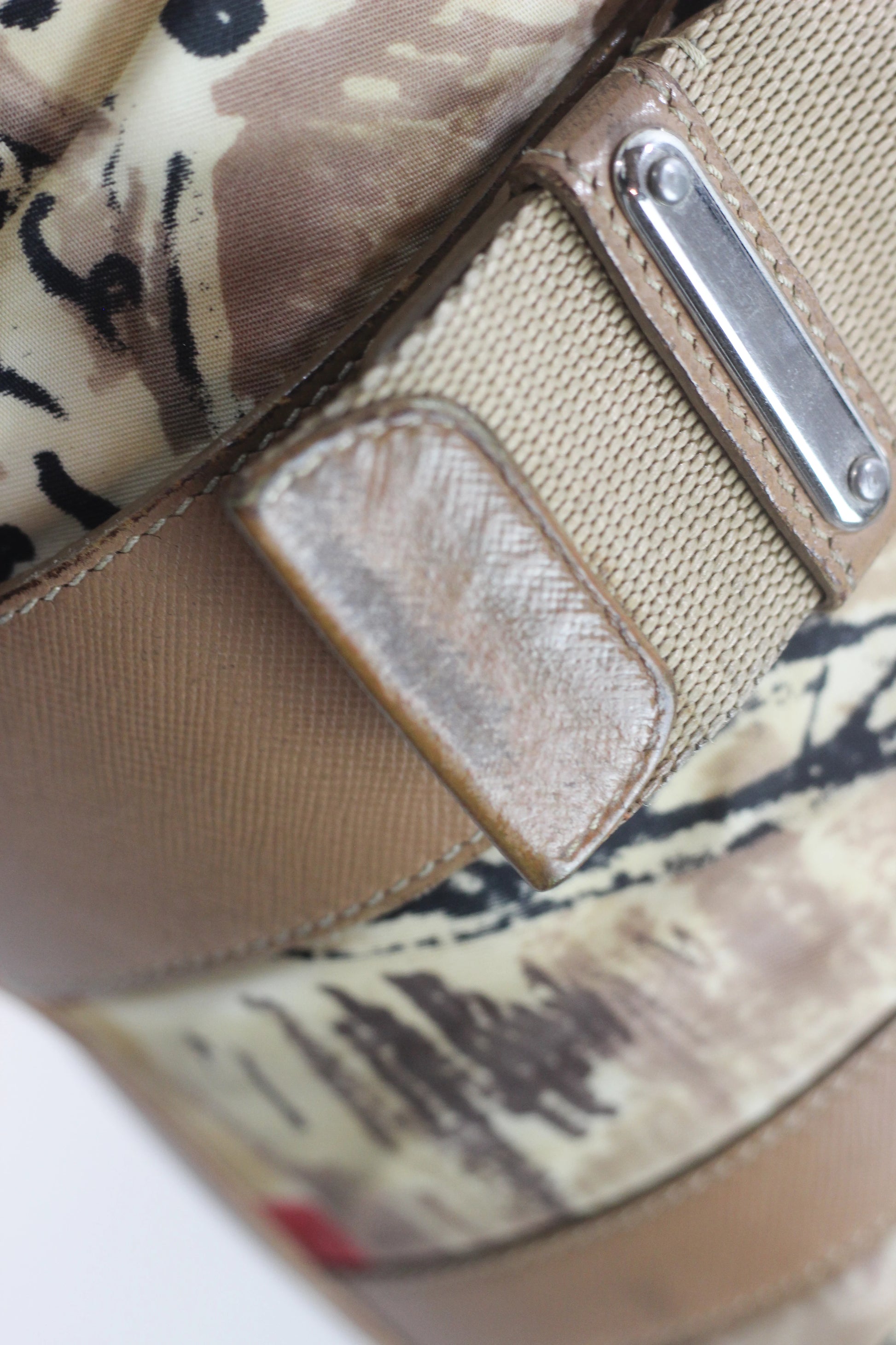 Venezia Print Nylon Shoulder Bag SS2004