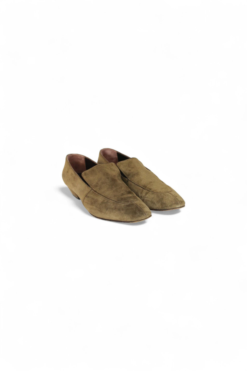 Coffee Brown Suede Loafers