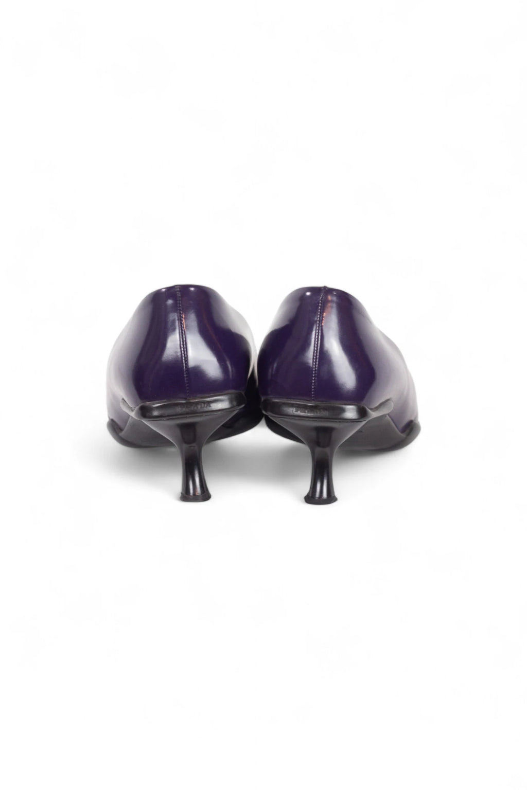 Eggplant Spazzolato Leather Pumps