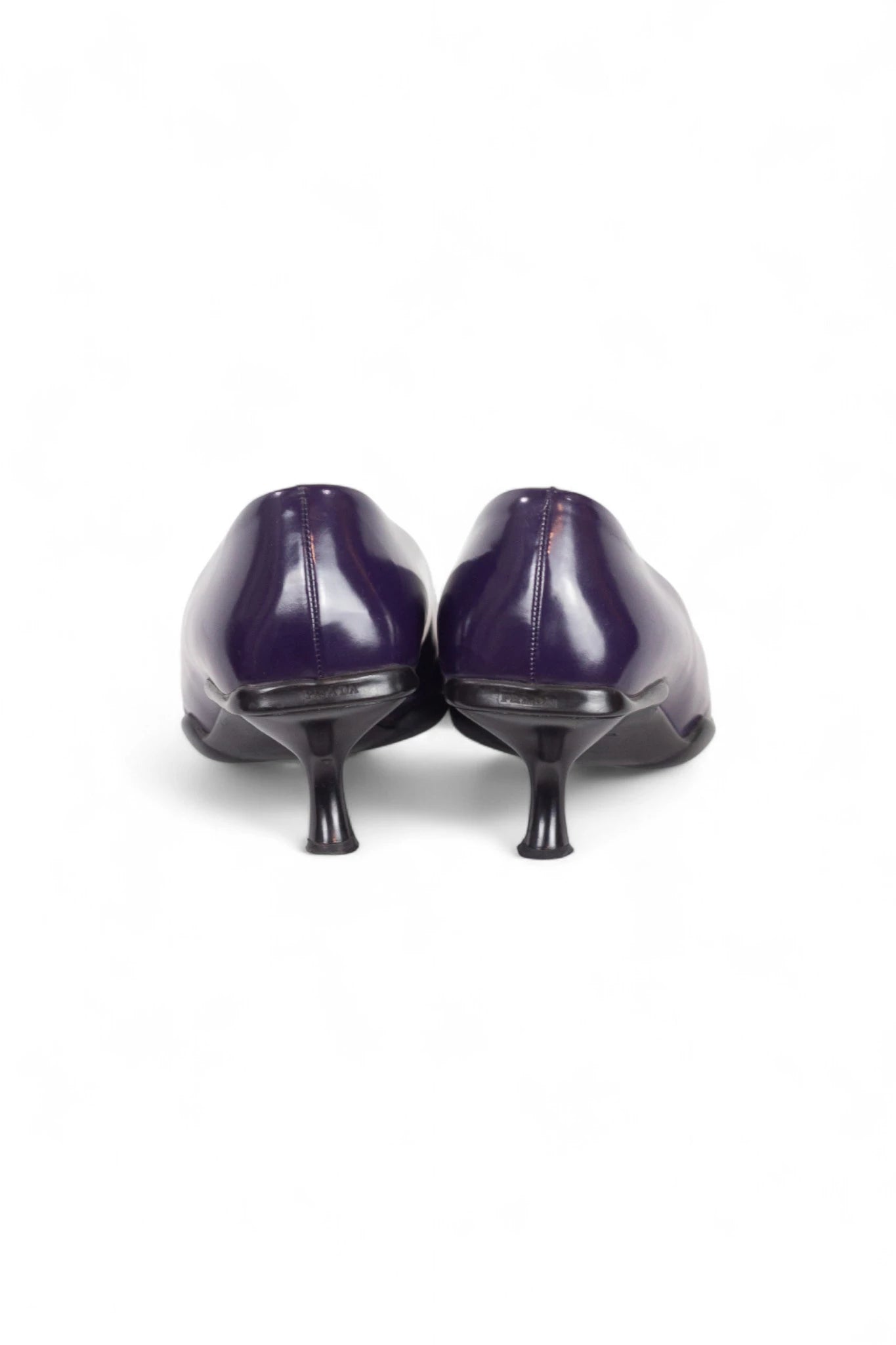 Eggplant Spazzolato Leather Pumps