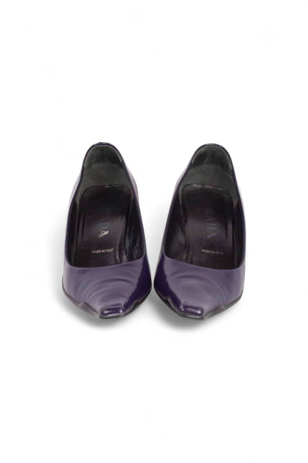 Eggplant Spazzolato Leather Pumps