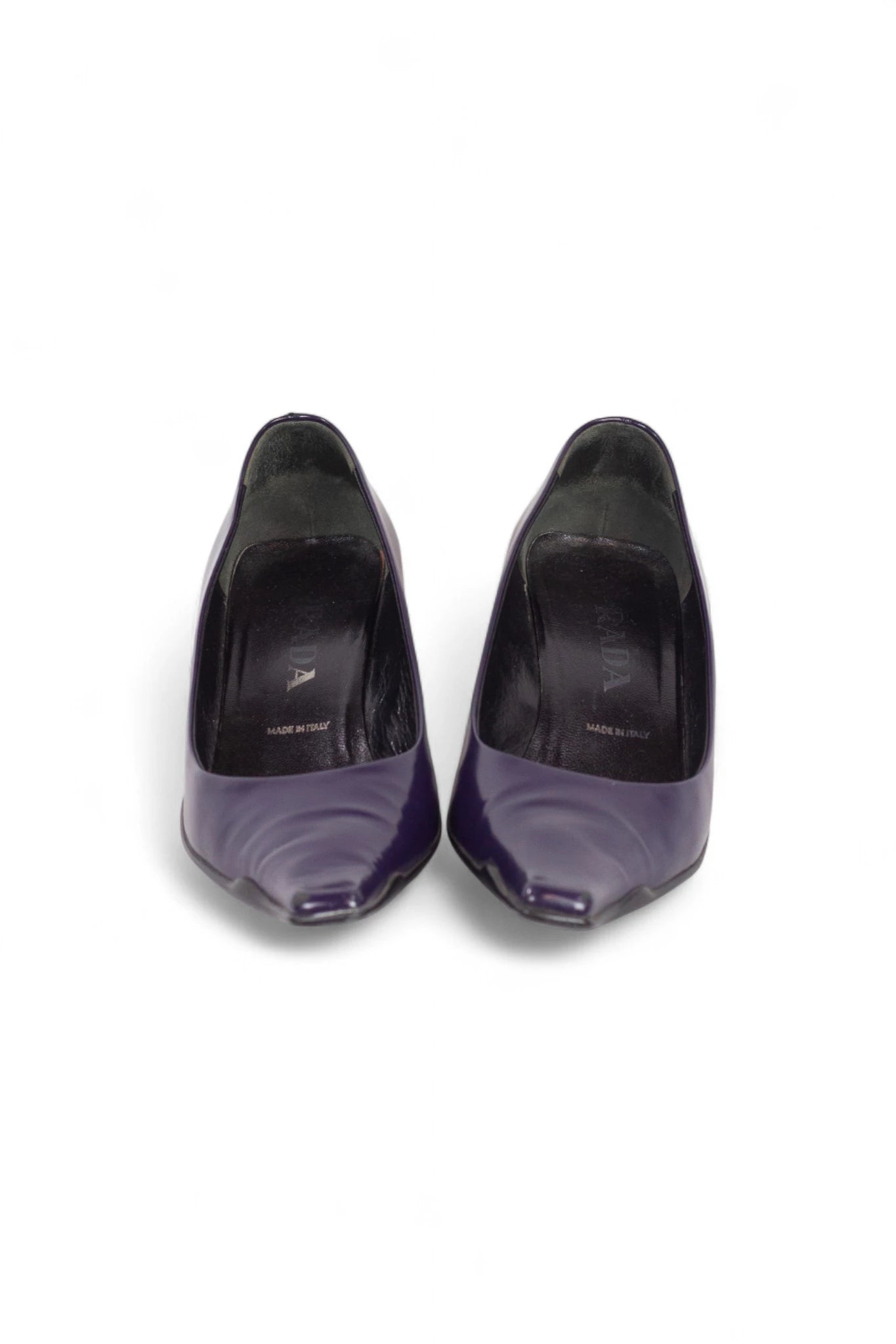 Eggplant Spazzolato Leather Pumps