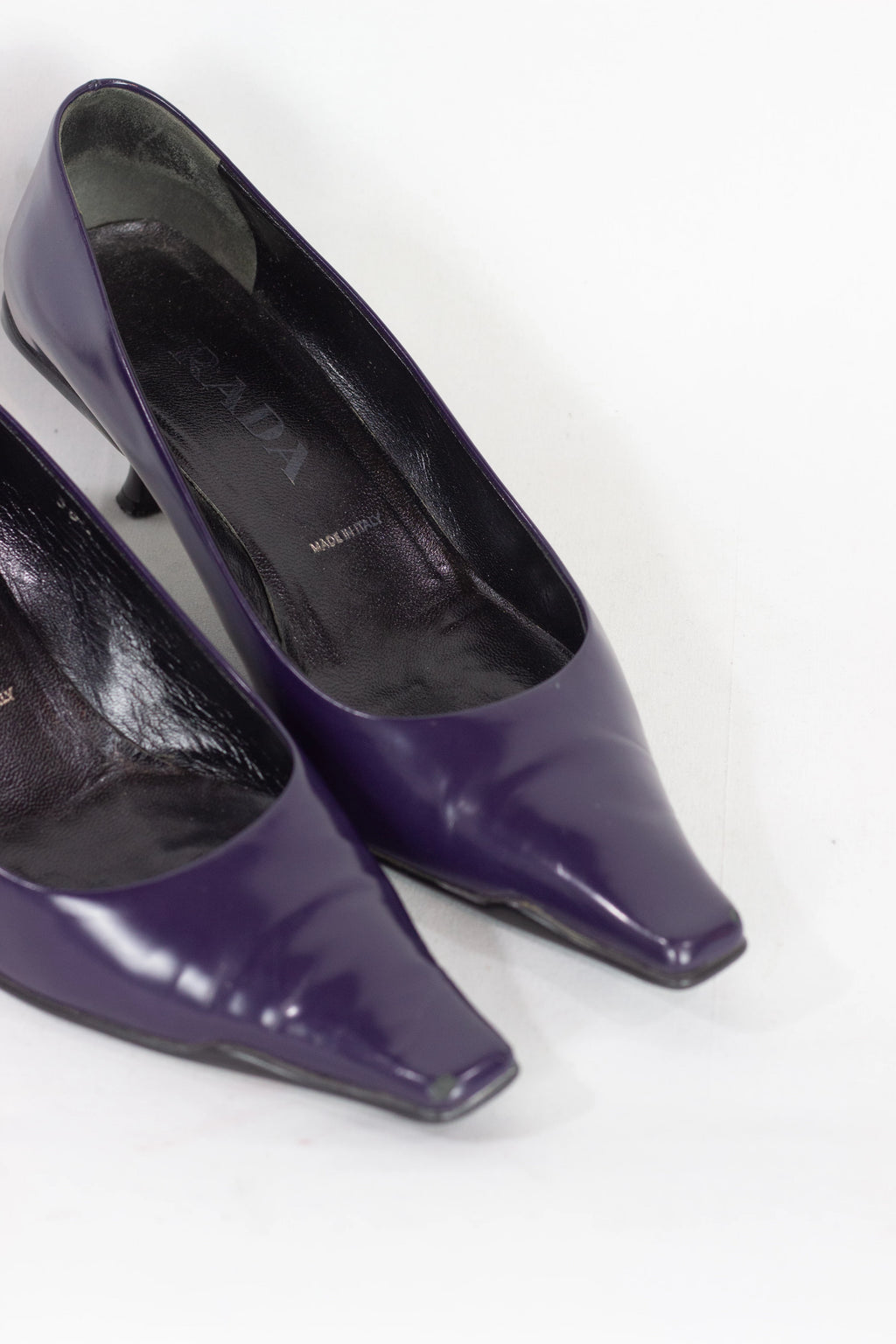 Eggplant Spazzolato Leather Pumps