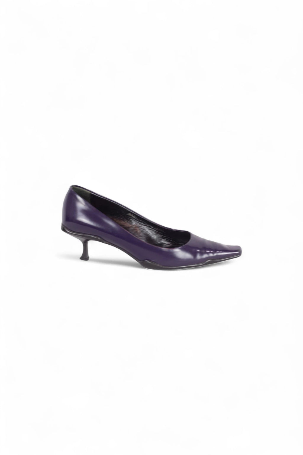 Eggplant Spazzolato Leather Pumps