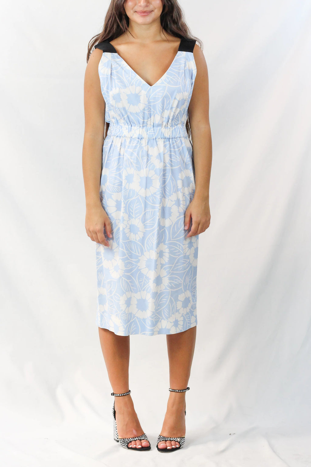 Floral Cotton Midi Dress