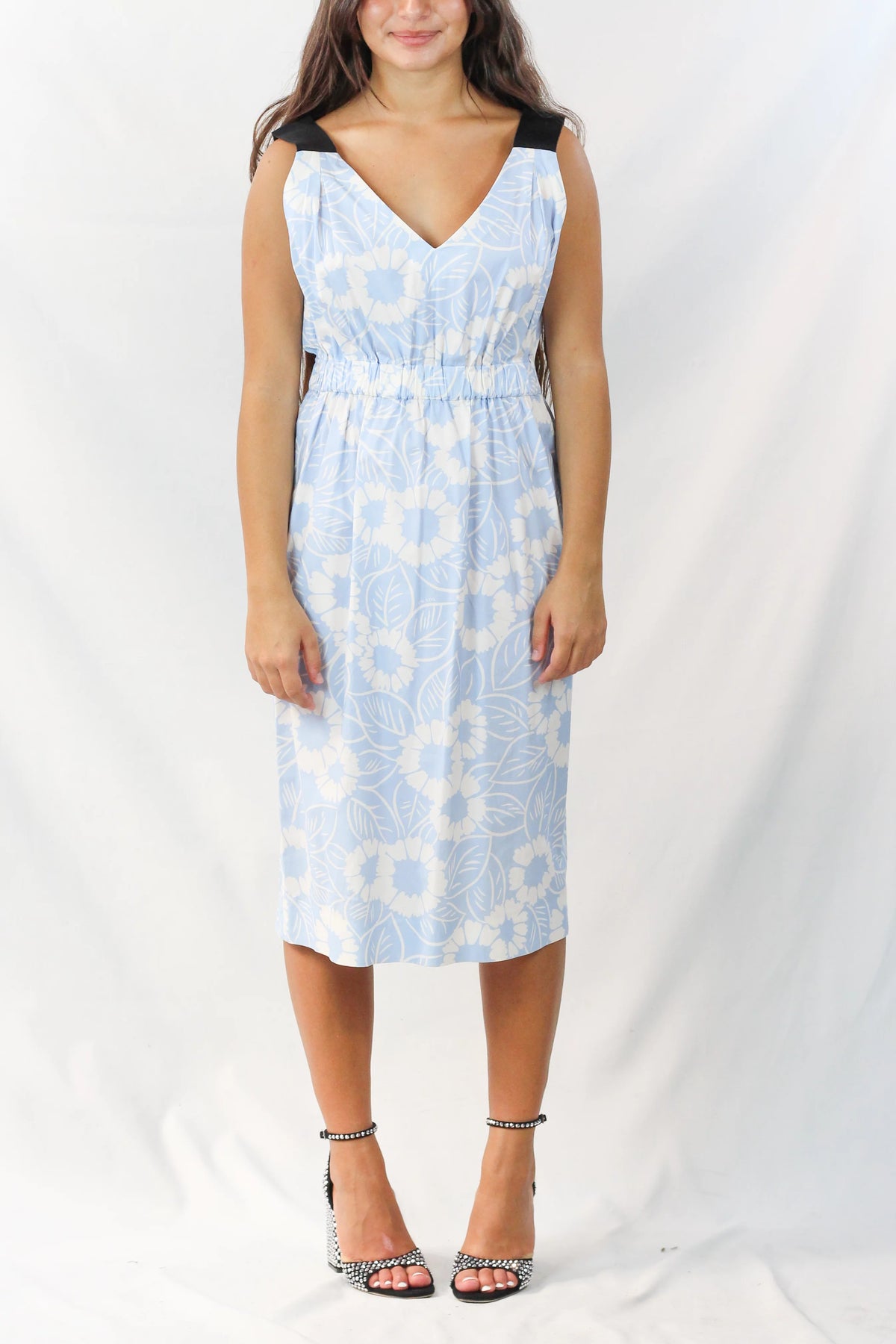 Floral Cotton Midi Dress