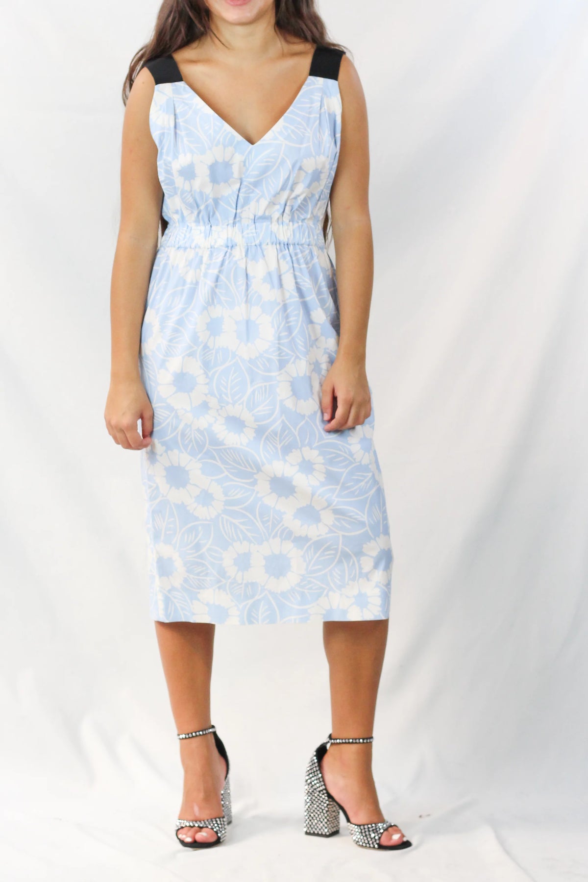 Floral Cotton Midi Dress