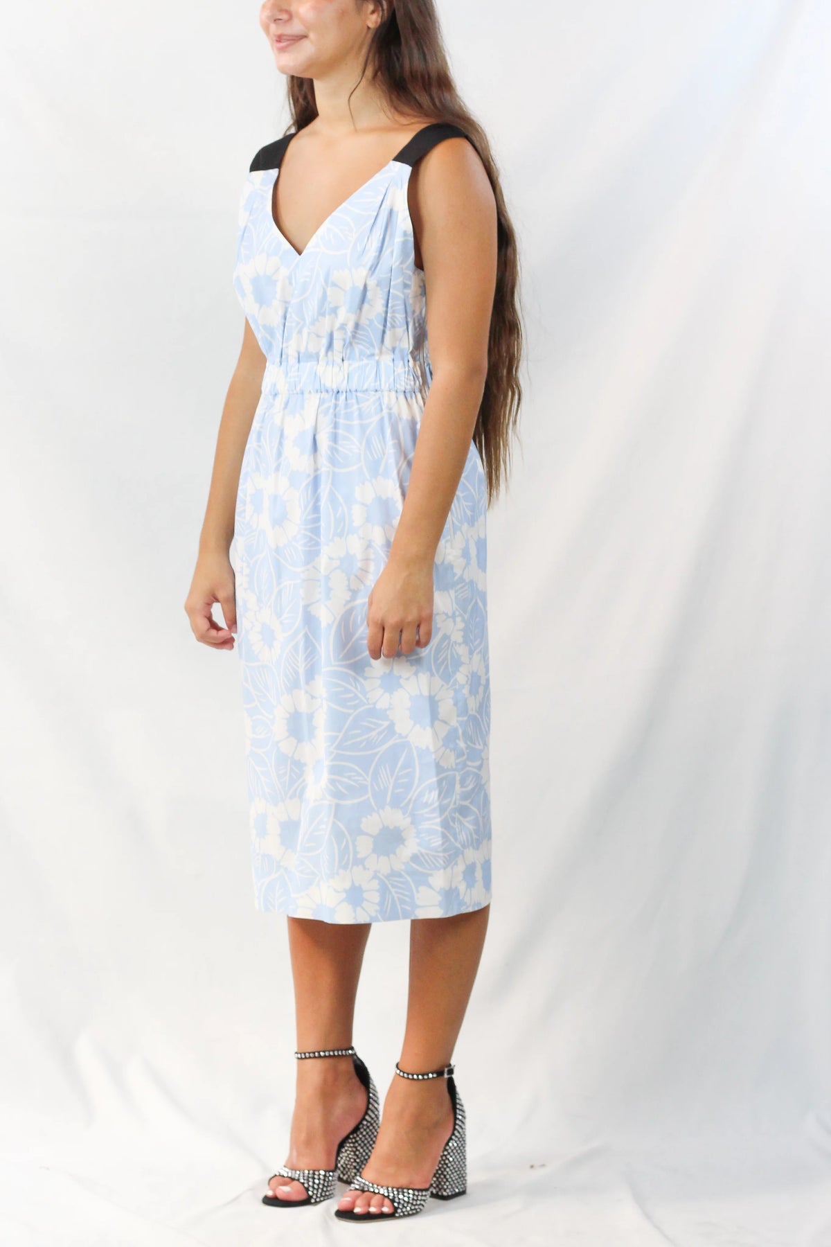 Floral Cotton Midi Dress
