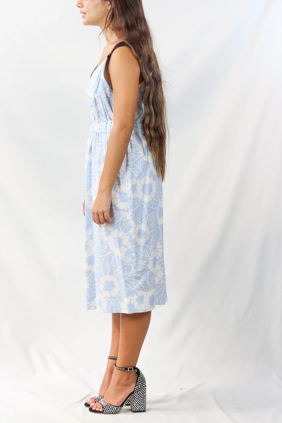 Floral Cotton Midi Dress
