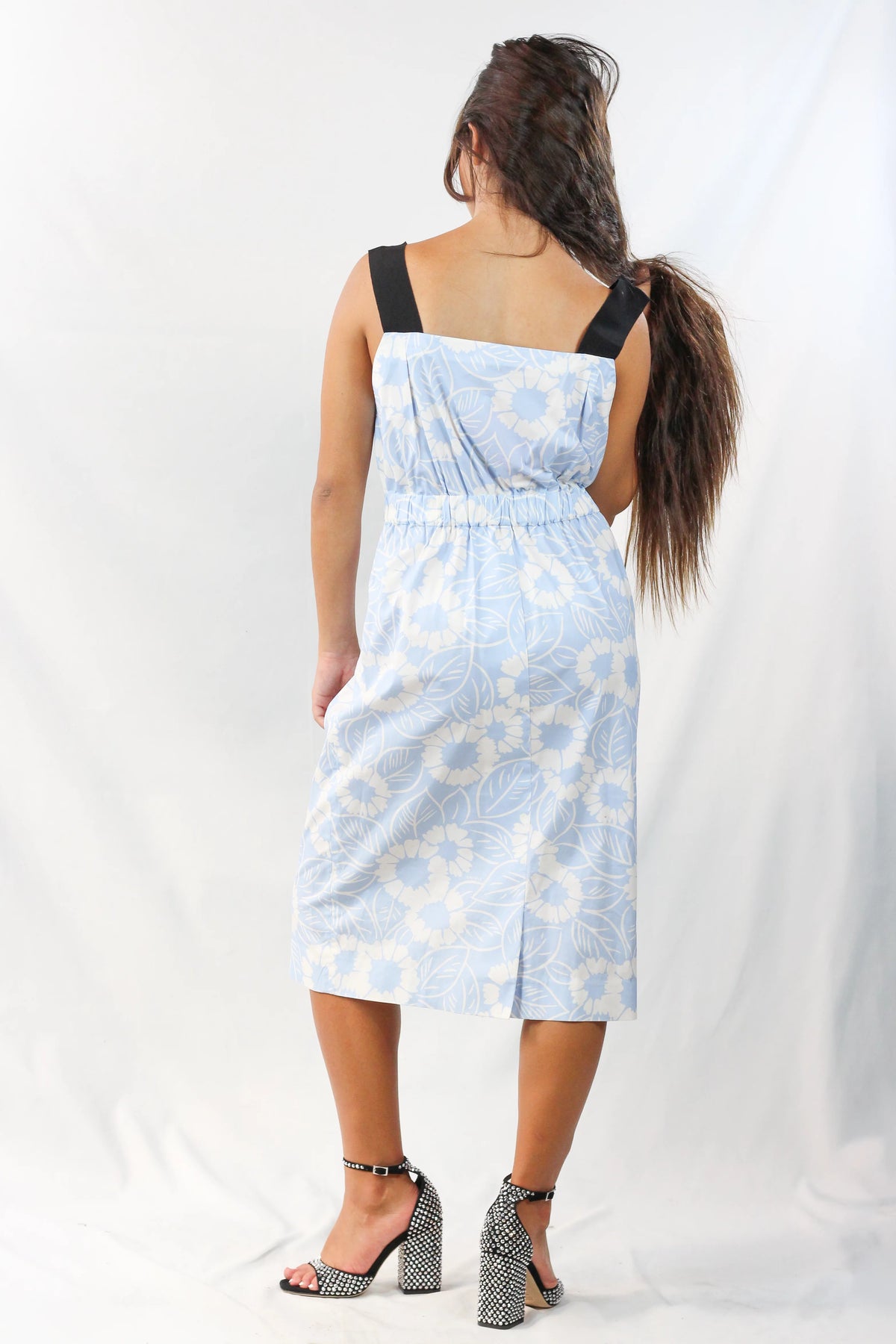 Floral Cotton Midi Dress