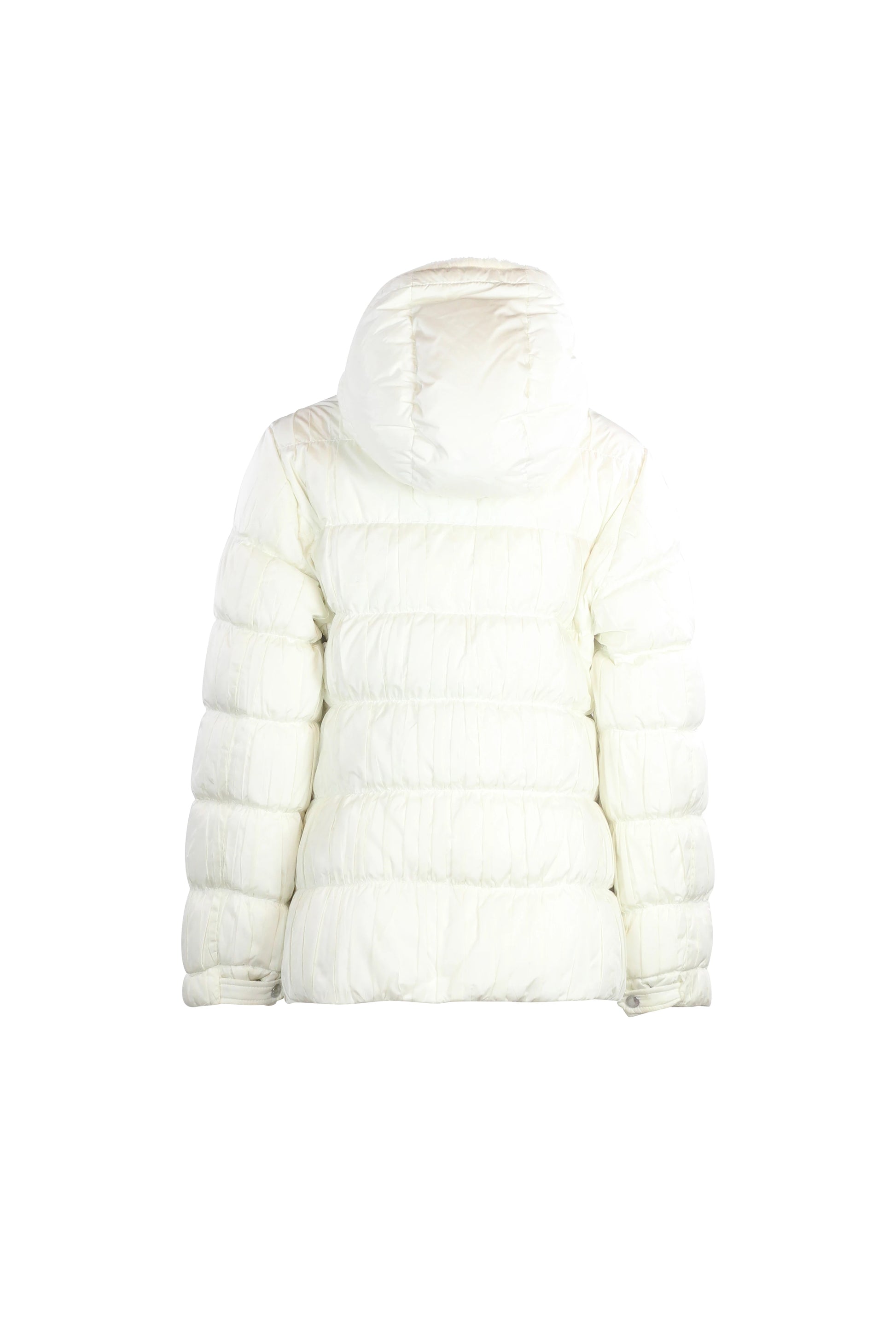 White Slim Fit Puffer Jacket