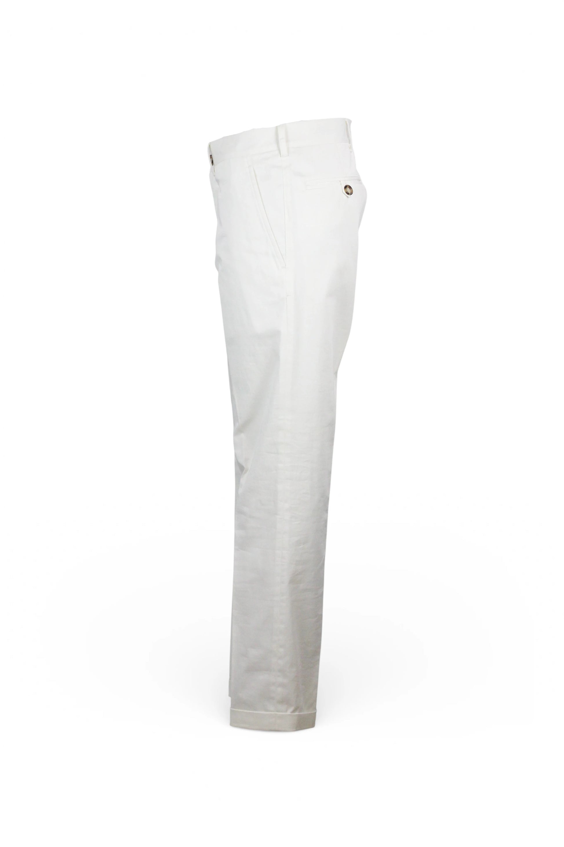 White Tailored Tapered Trousers