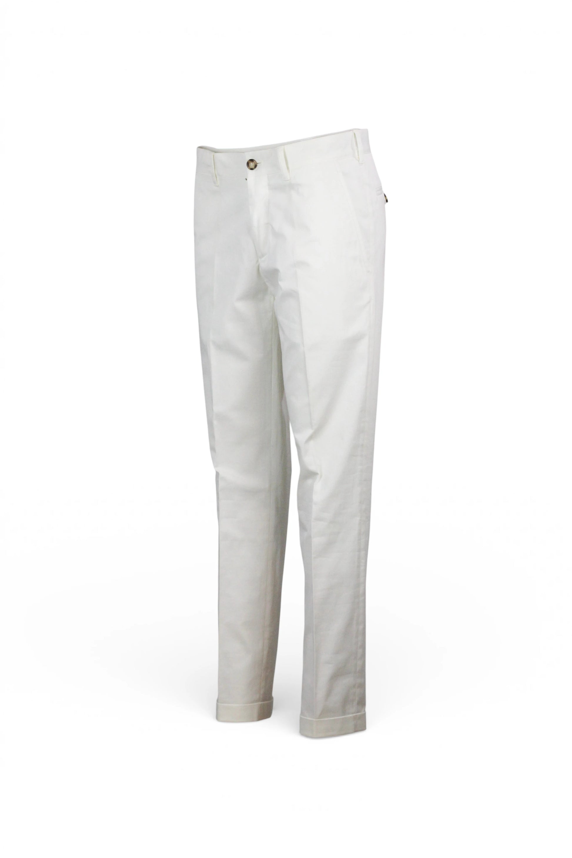 White Tailored Tapered Trousers