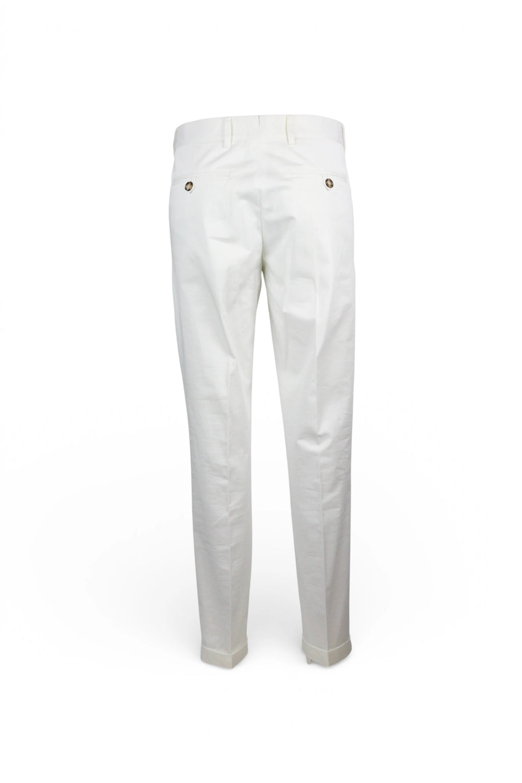 White Tailored Tapered Trousers