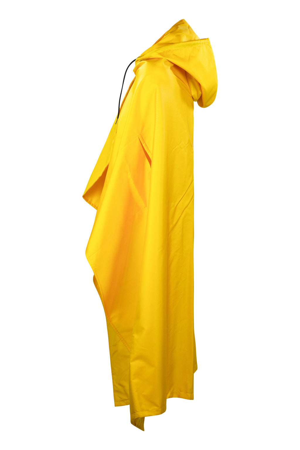 Yellow Nylon Hooded Cape SS2021