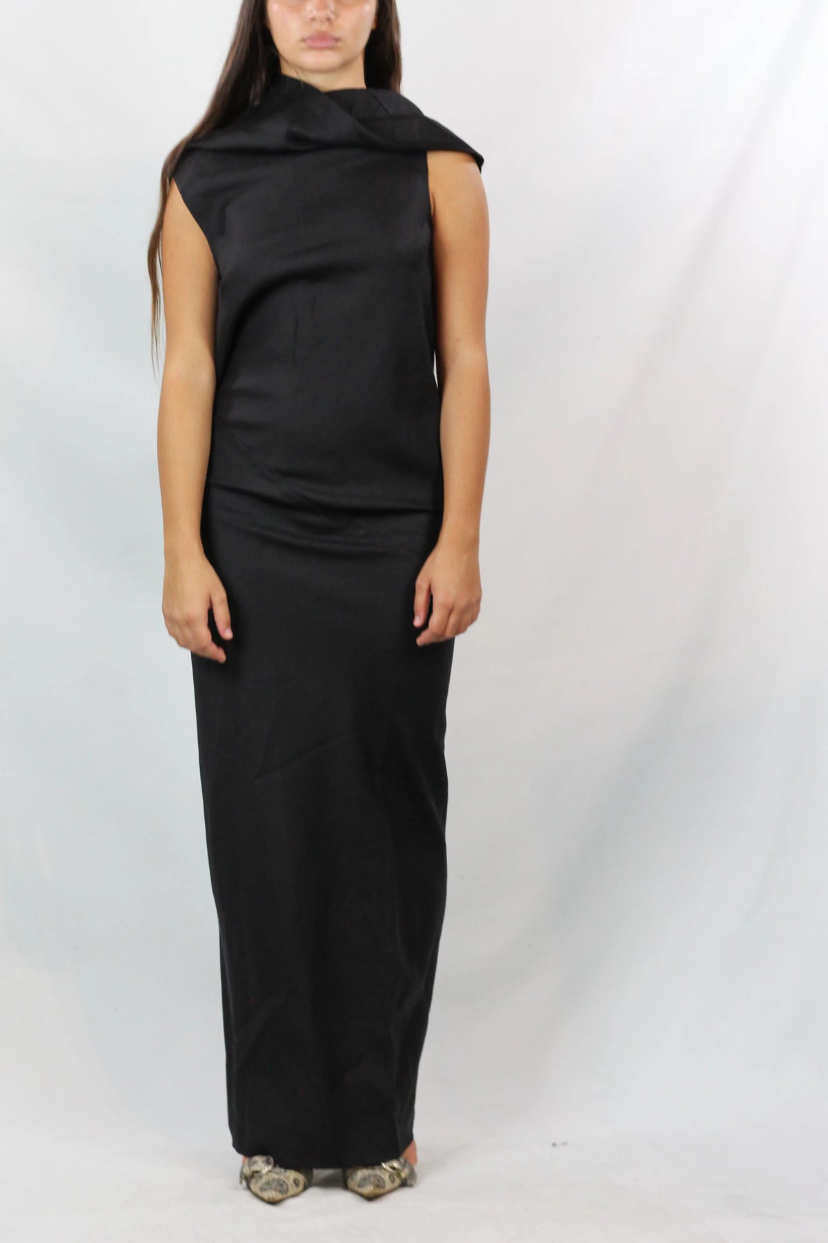Silk Open Back Maxi Dress FW2012