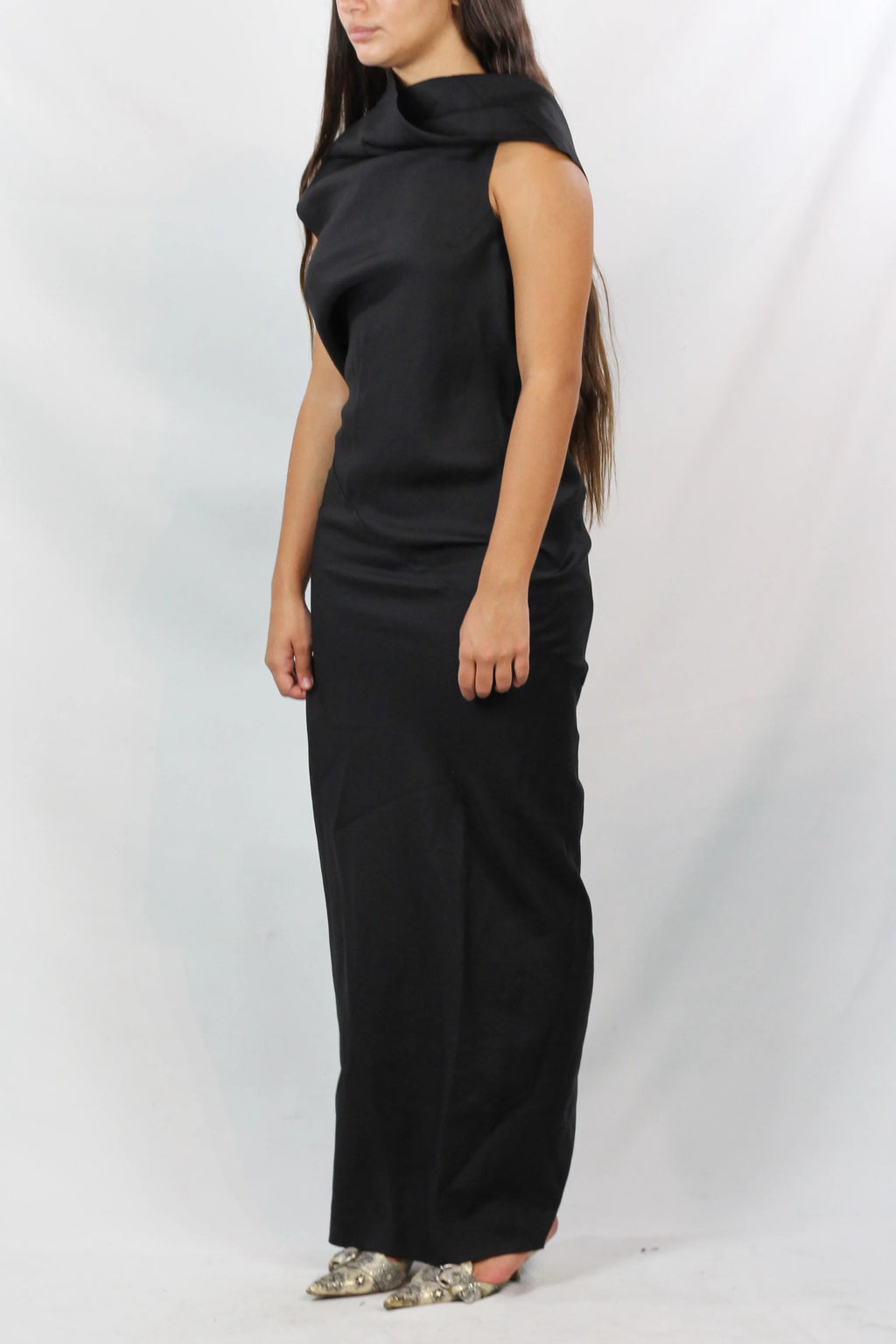 Silk Open Back Maxi Dress FW2012