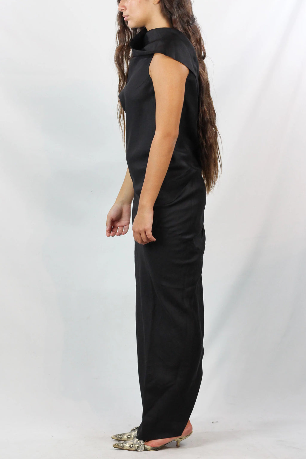 Silk Open Back Maxi Dress FW2012