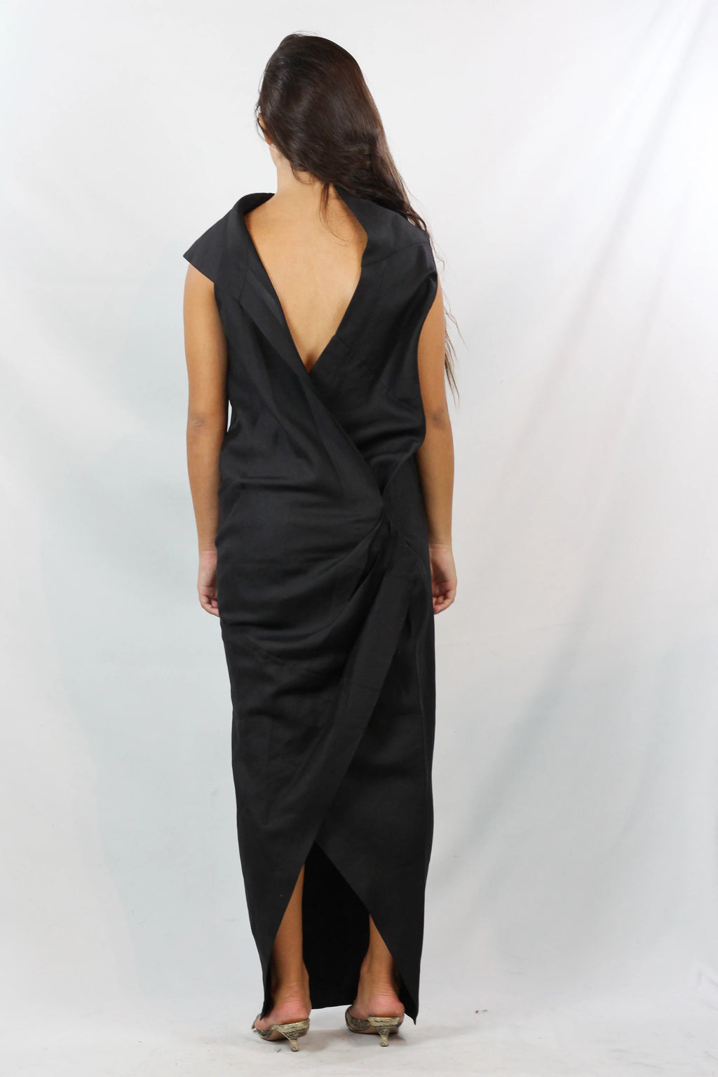 Silk Open Back Maxi Dress FW2012