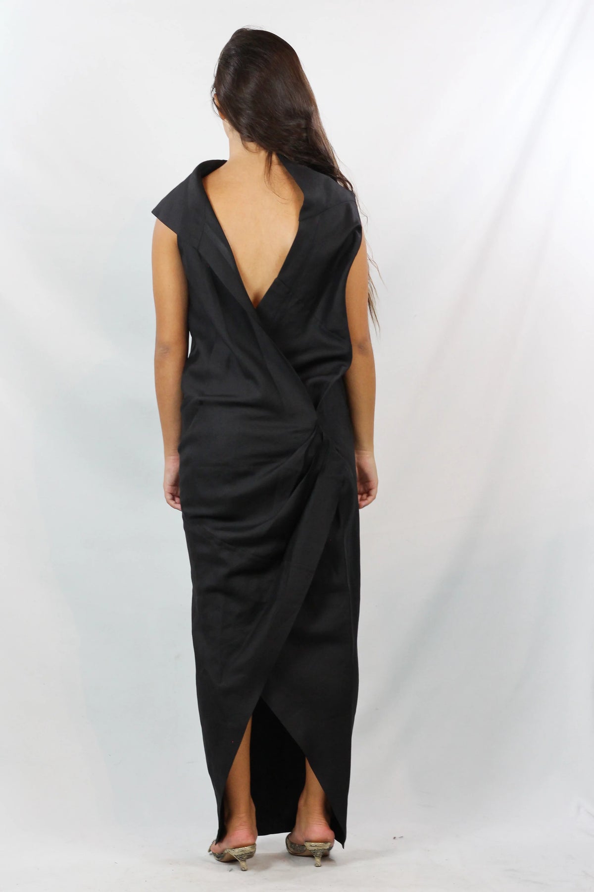 Silk Open Back Maxi Dress FW2012