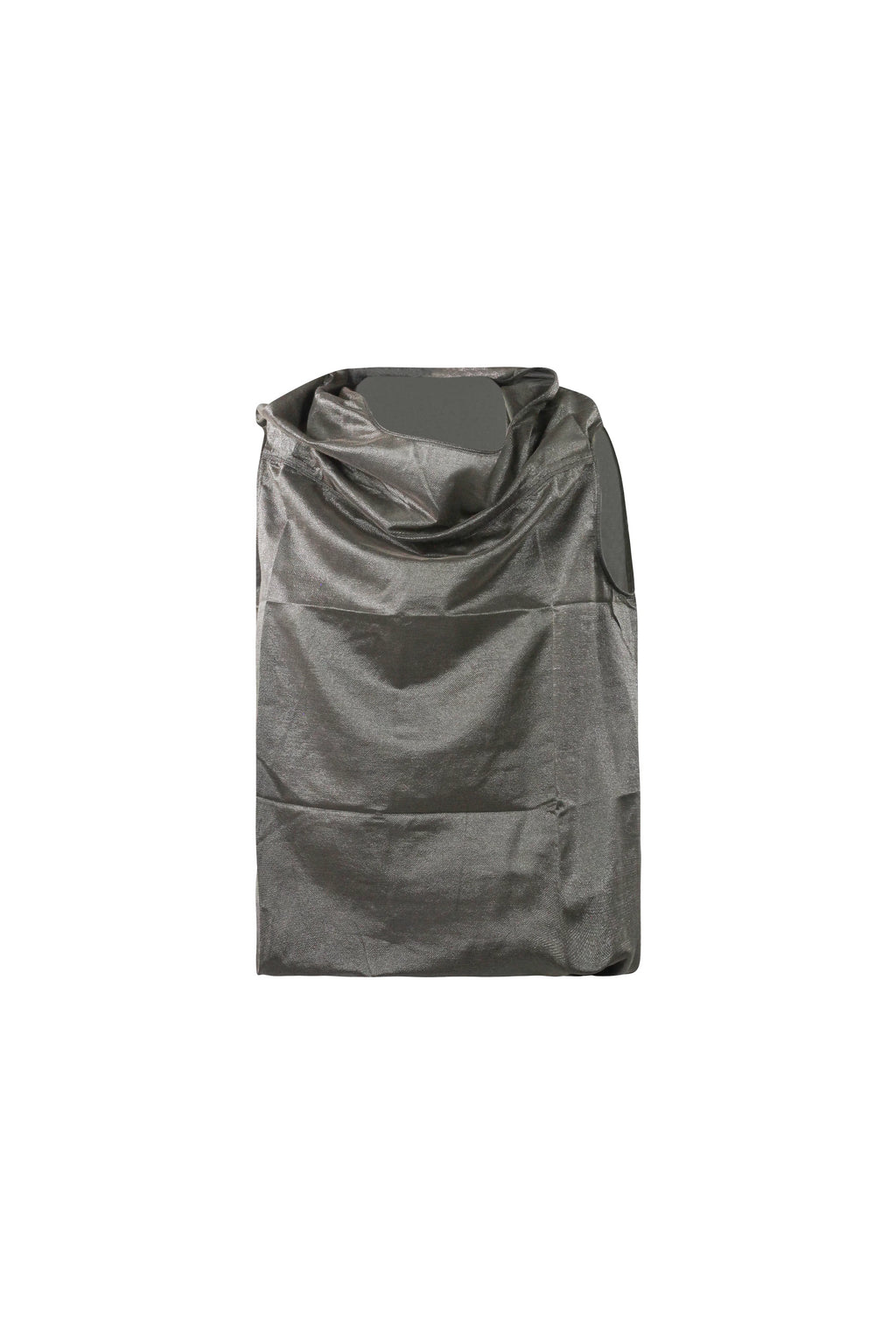 Coulisse Bottom Silk Metallic Draped Top
