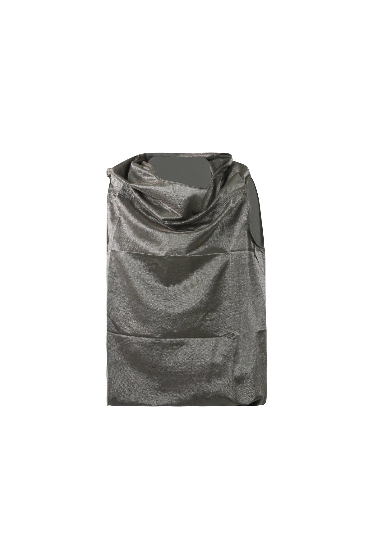 Coulisse Bottom Silk Metallic Draped Top