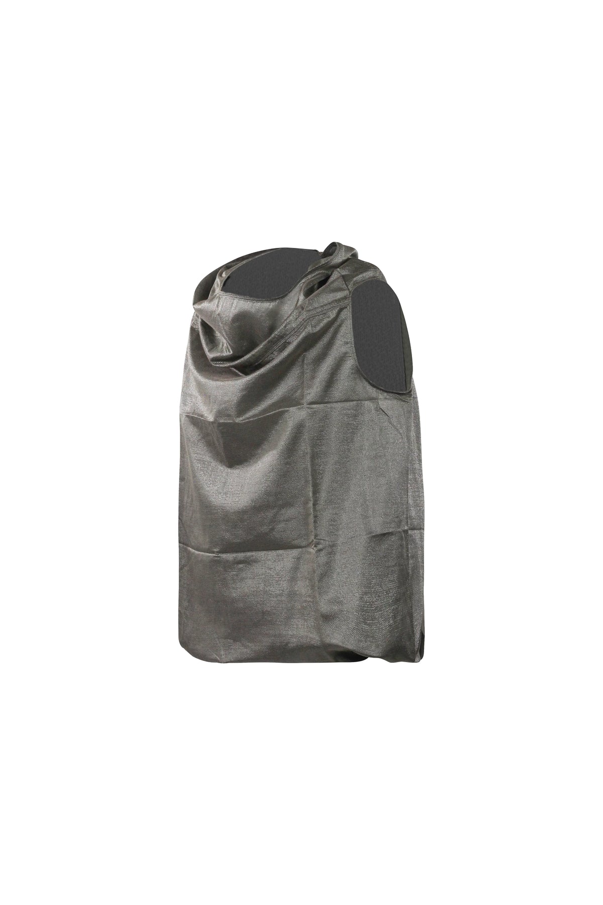 Coulisse Bottom Silk Metallic Draped Top