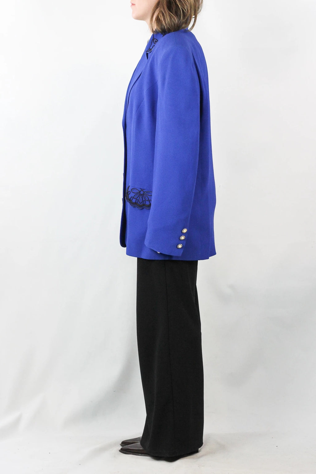 Electric Blue Boxy Blazer