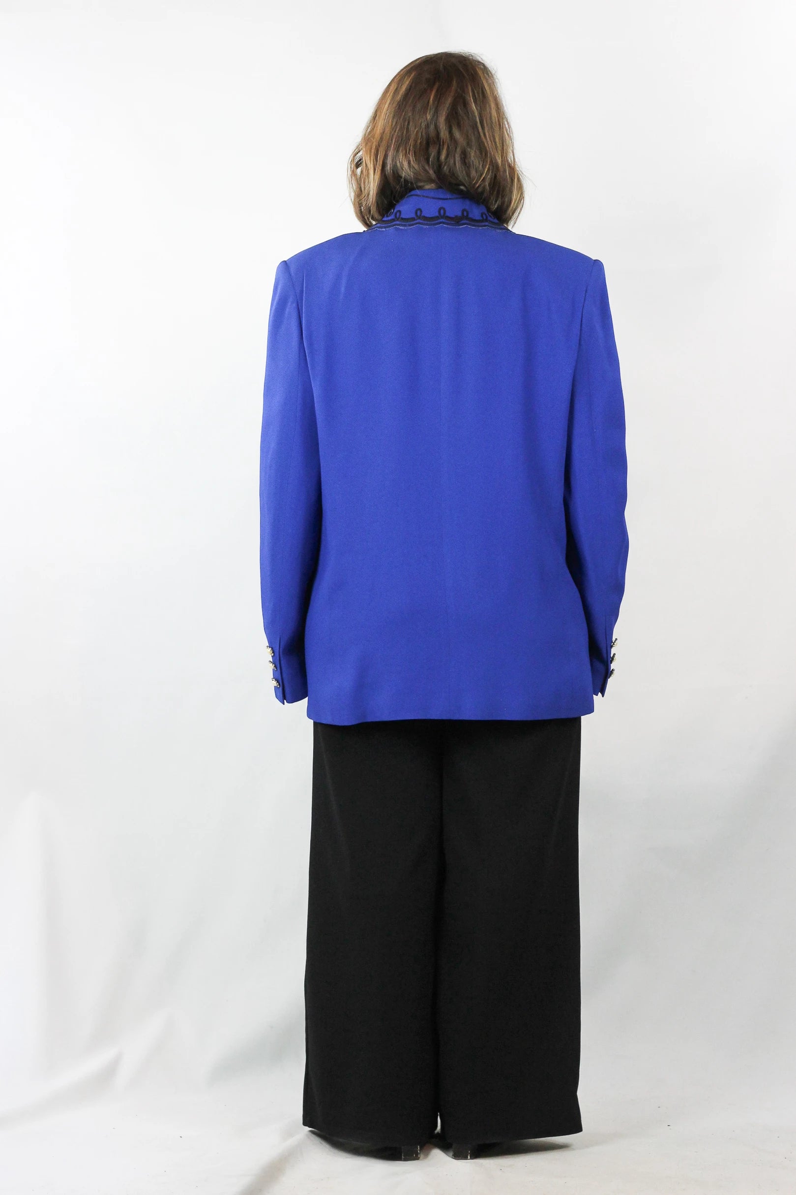 Electric Blue Boxy Blazer