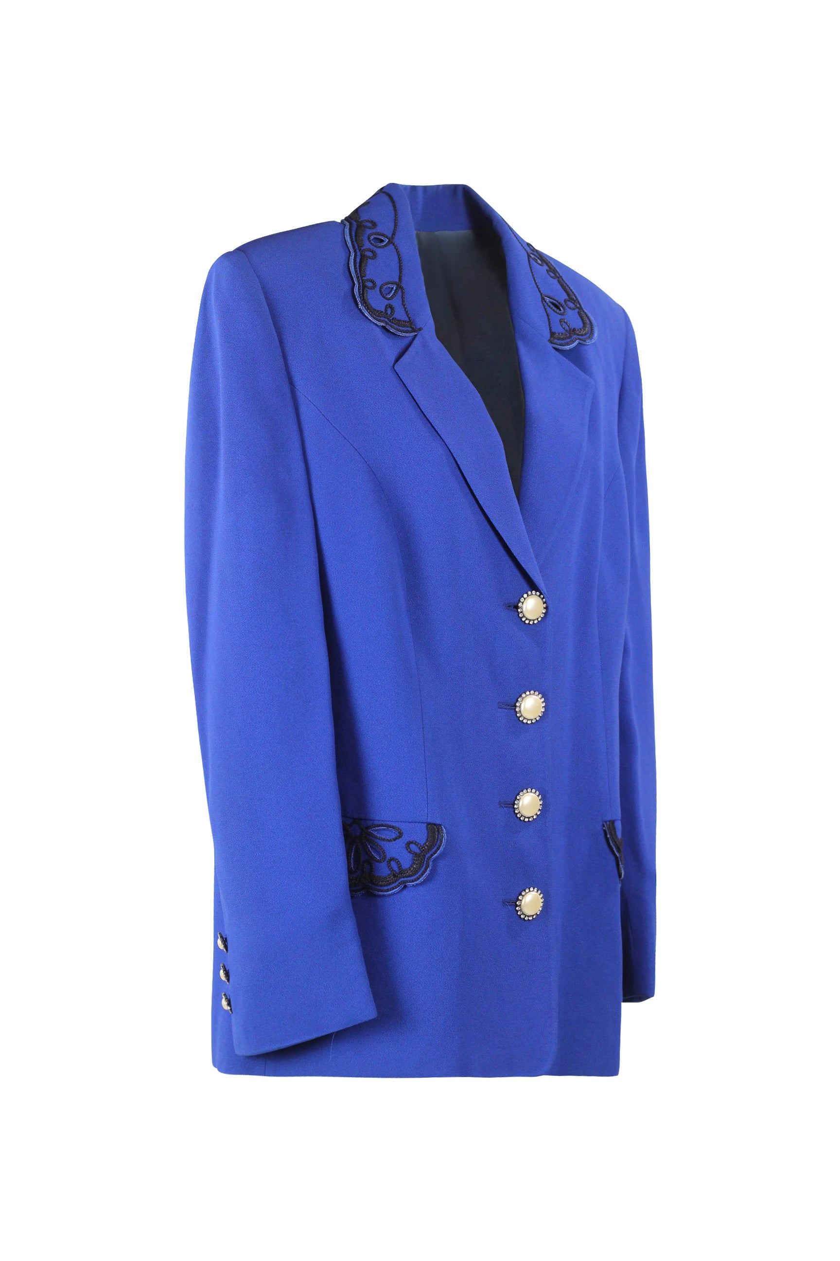 Electric Blue Boxy Blazer