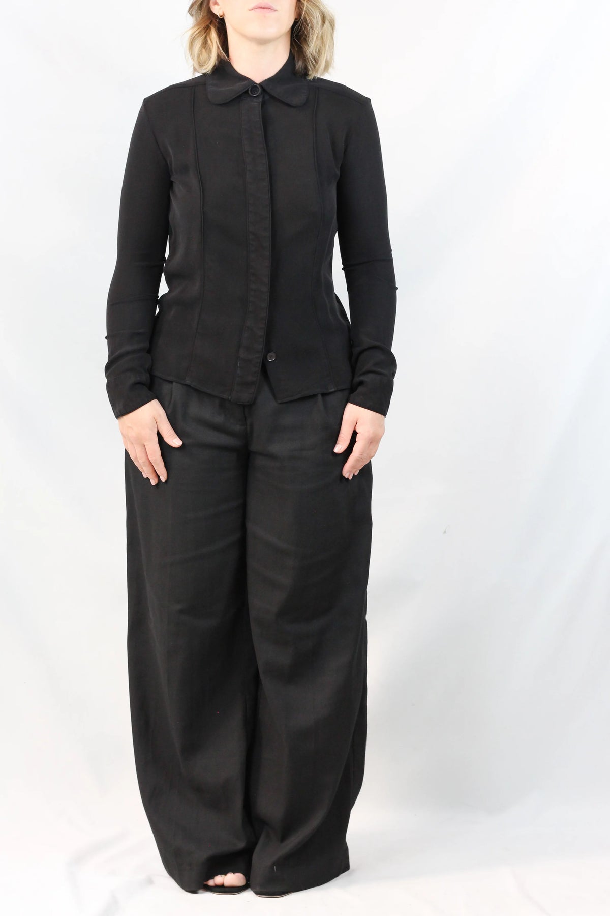 Black Silk Shirt