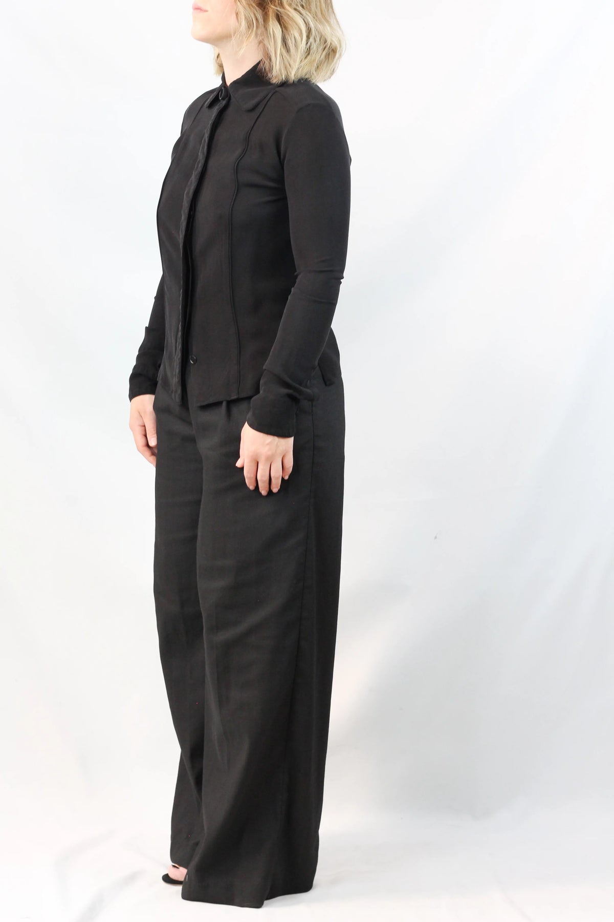 Black Silk Shirt