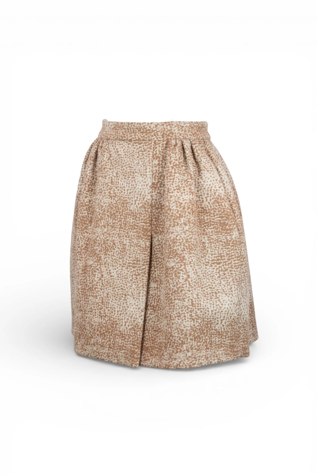 Wool Skirt with Ruched Waist