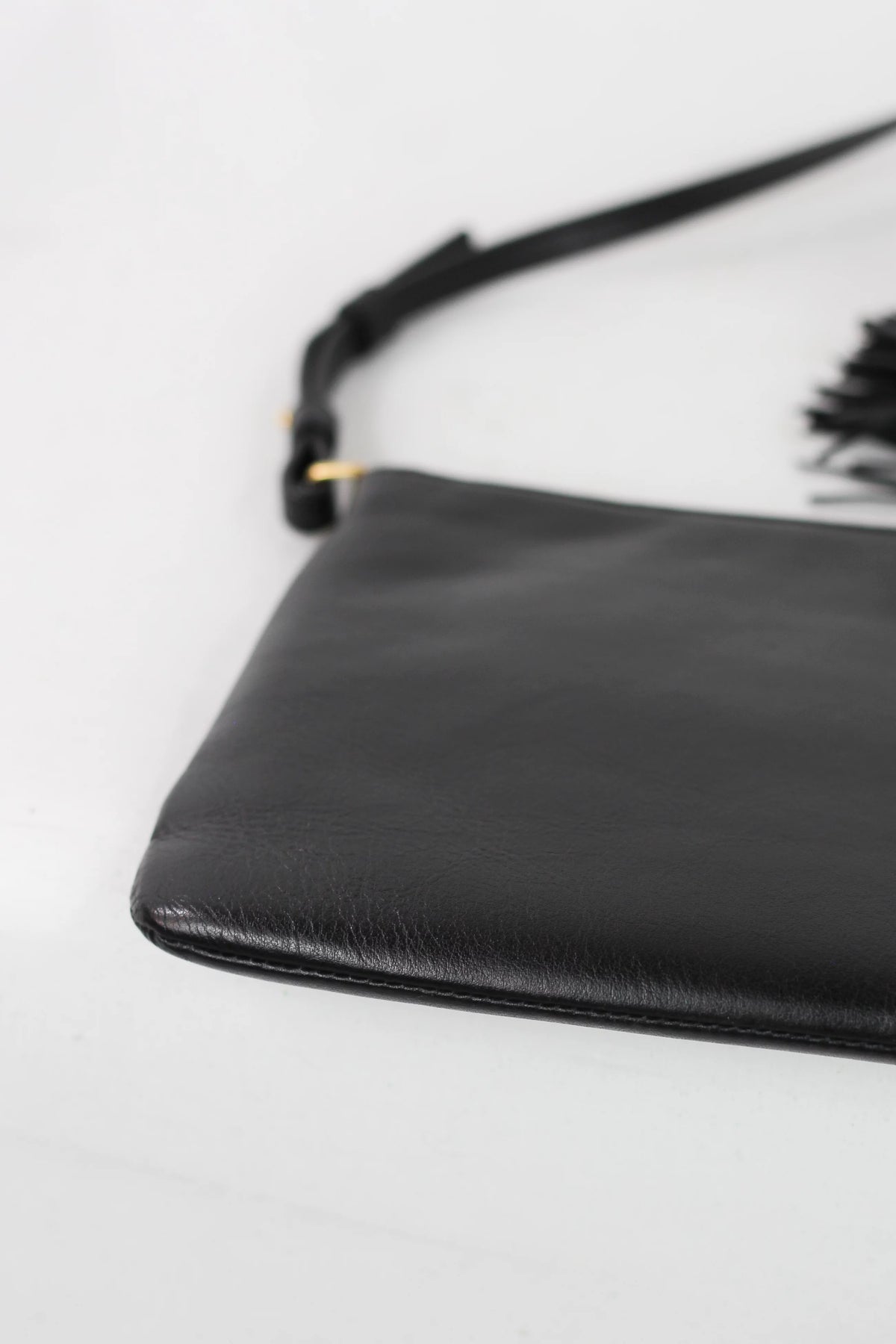 Teen Bag in Black Calfskin Leather