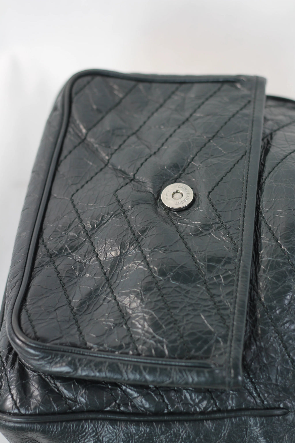 Niki Large Quilted Crinkled Calfskin Shoulder Bag