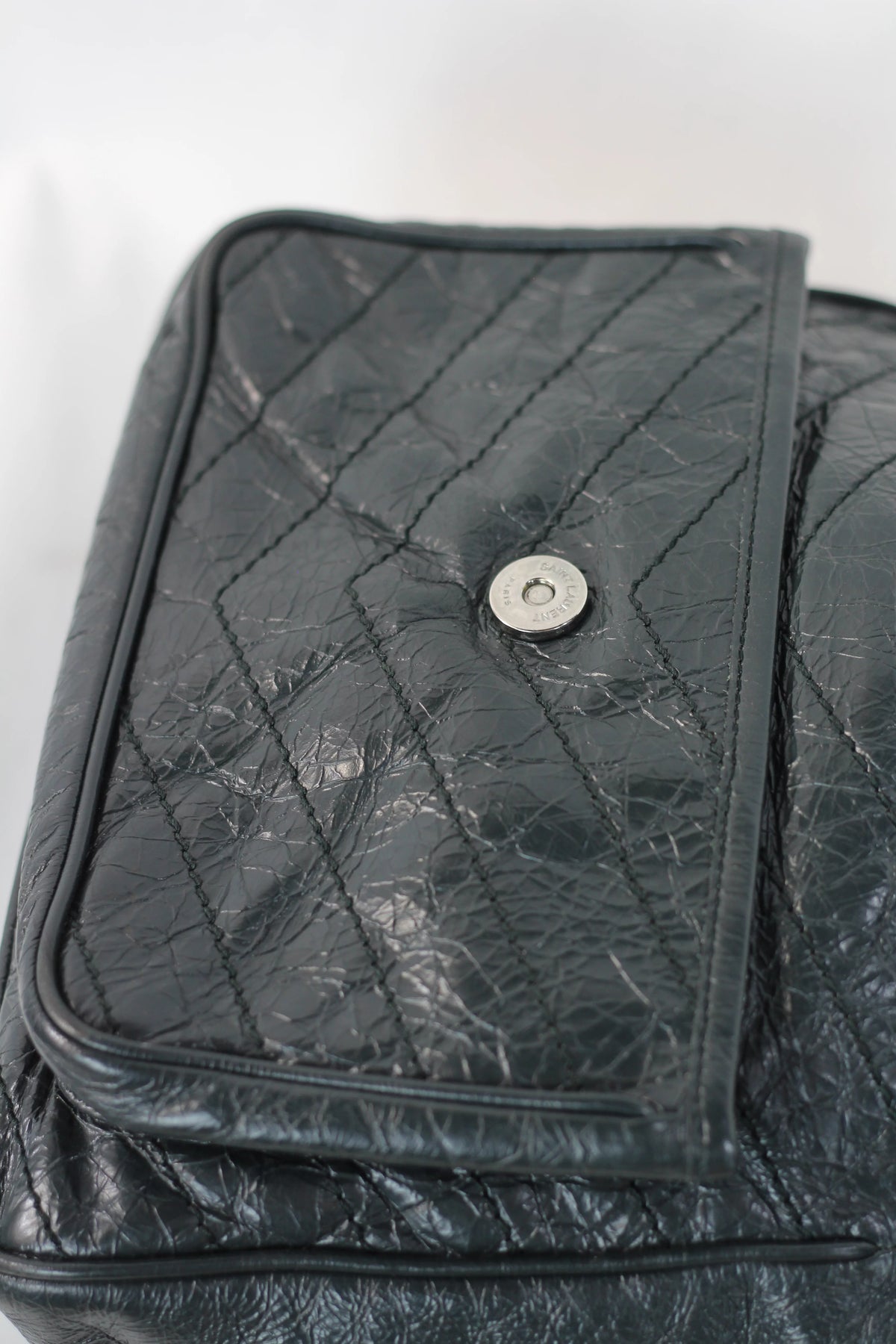Niki Large Quilted Crinkled Calfskin Shoulder Bag