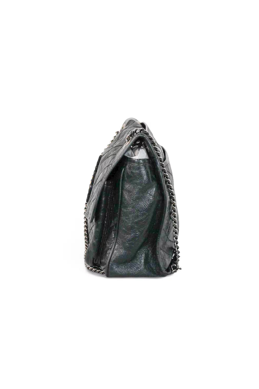 Niki Large Quilted Crinkled Calfskin Shoulder Bag