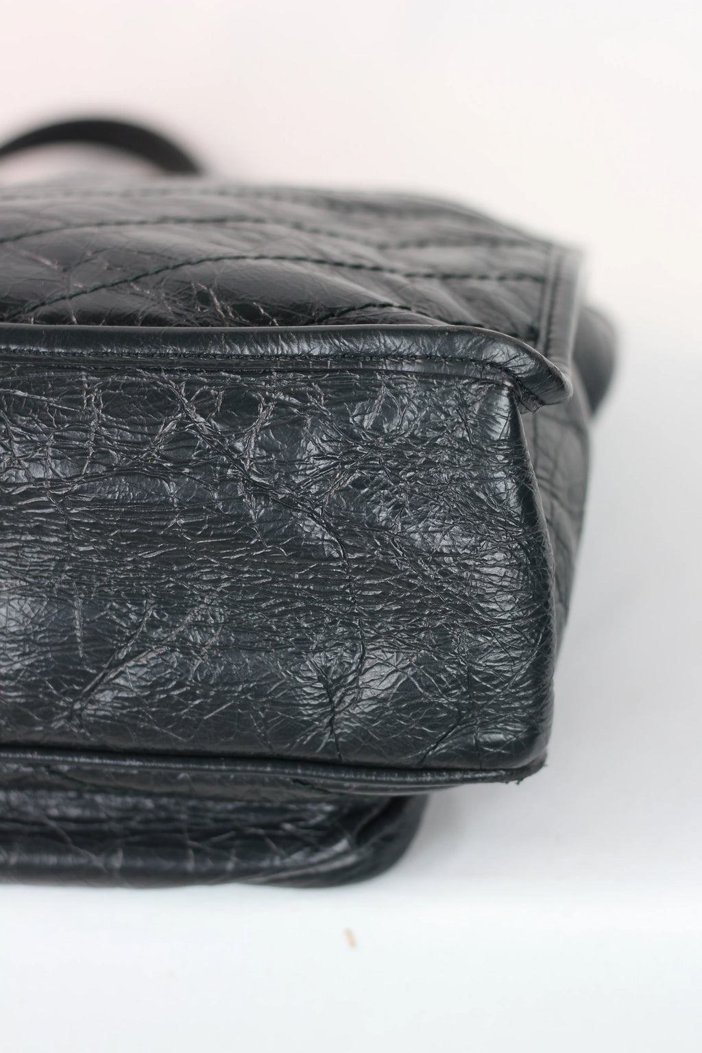 Niki Large Quilted Crinkled Calfskin Shoulder Bag