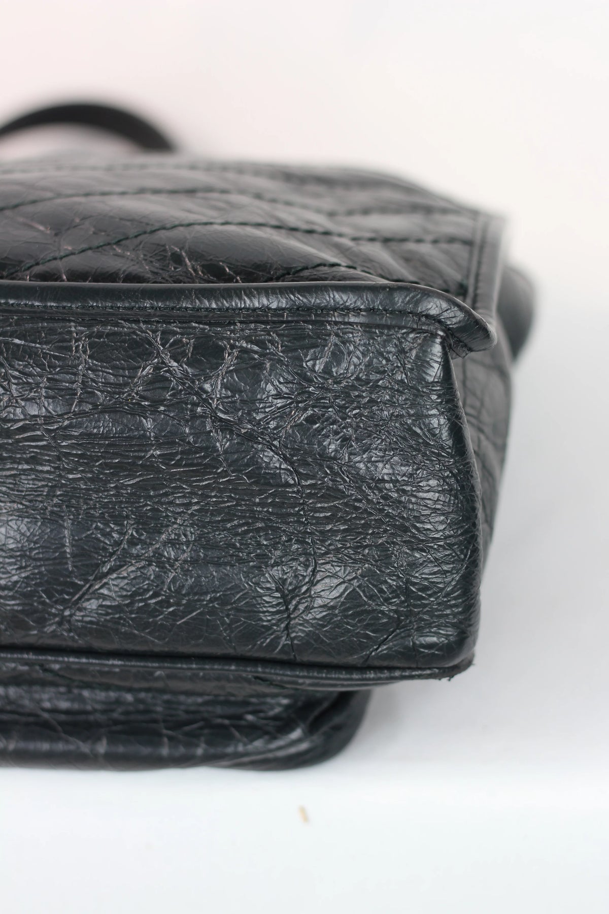 Niki Large Quilted Crinkled Calfskin Shoulder Bag