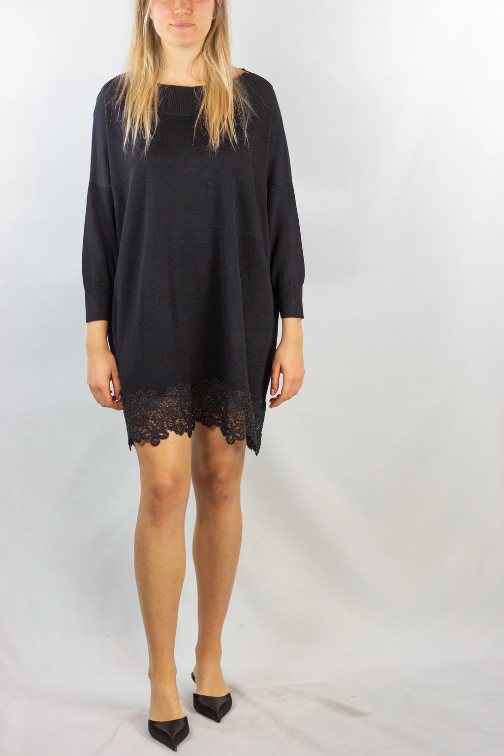 Long-Sleeve Knit Dress