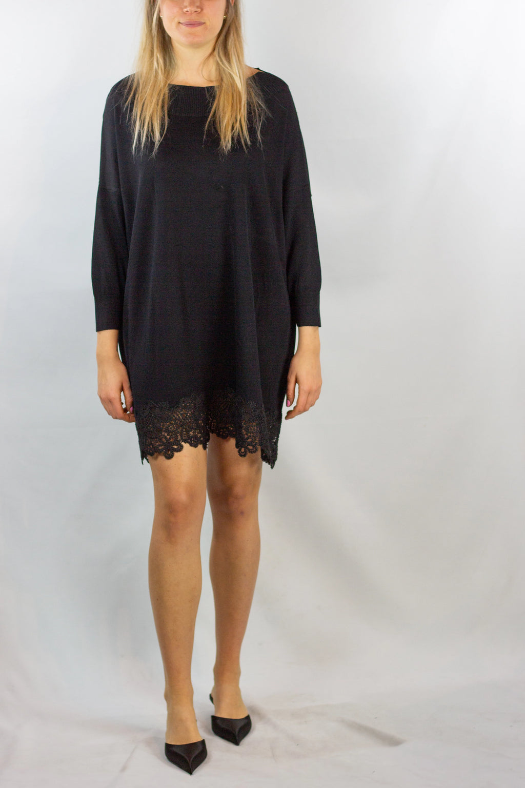 Long-Sleeve Knit Dress