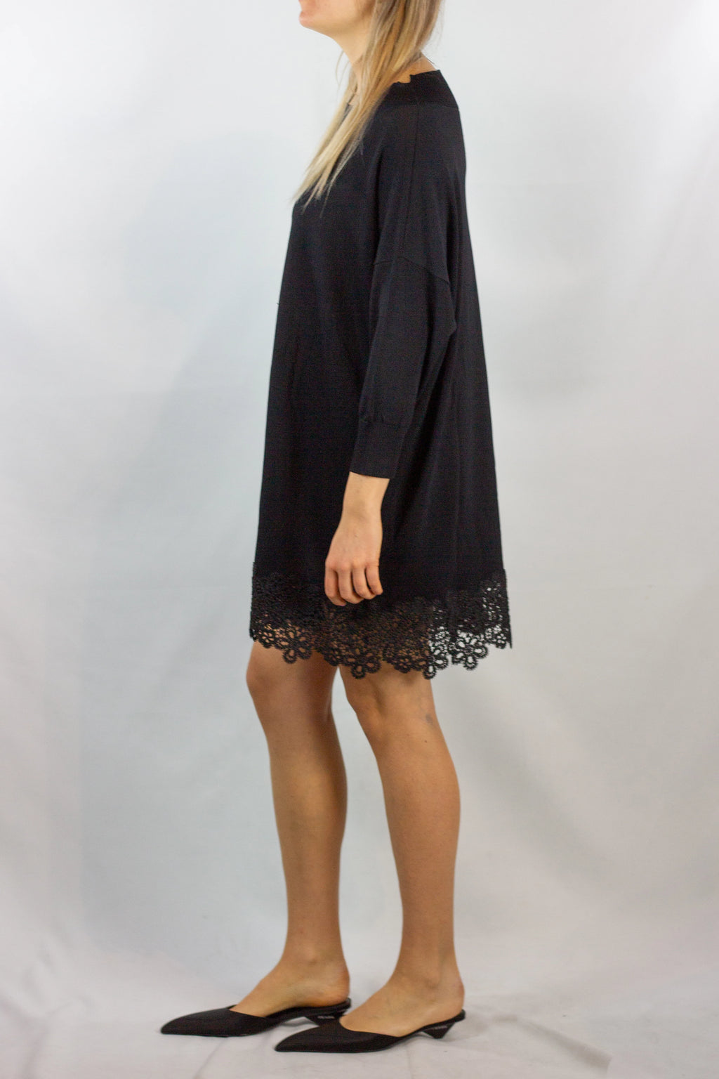 Long-Sleeve Knit Dress