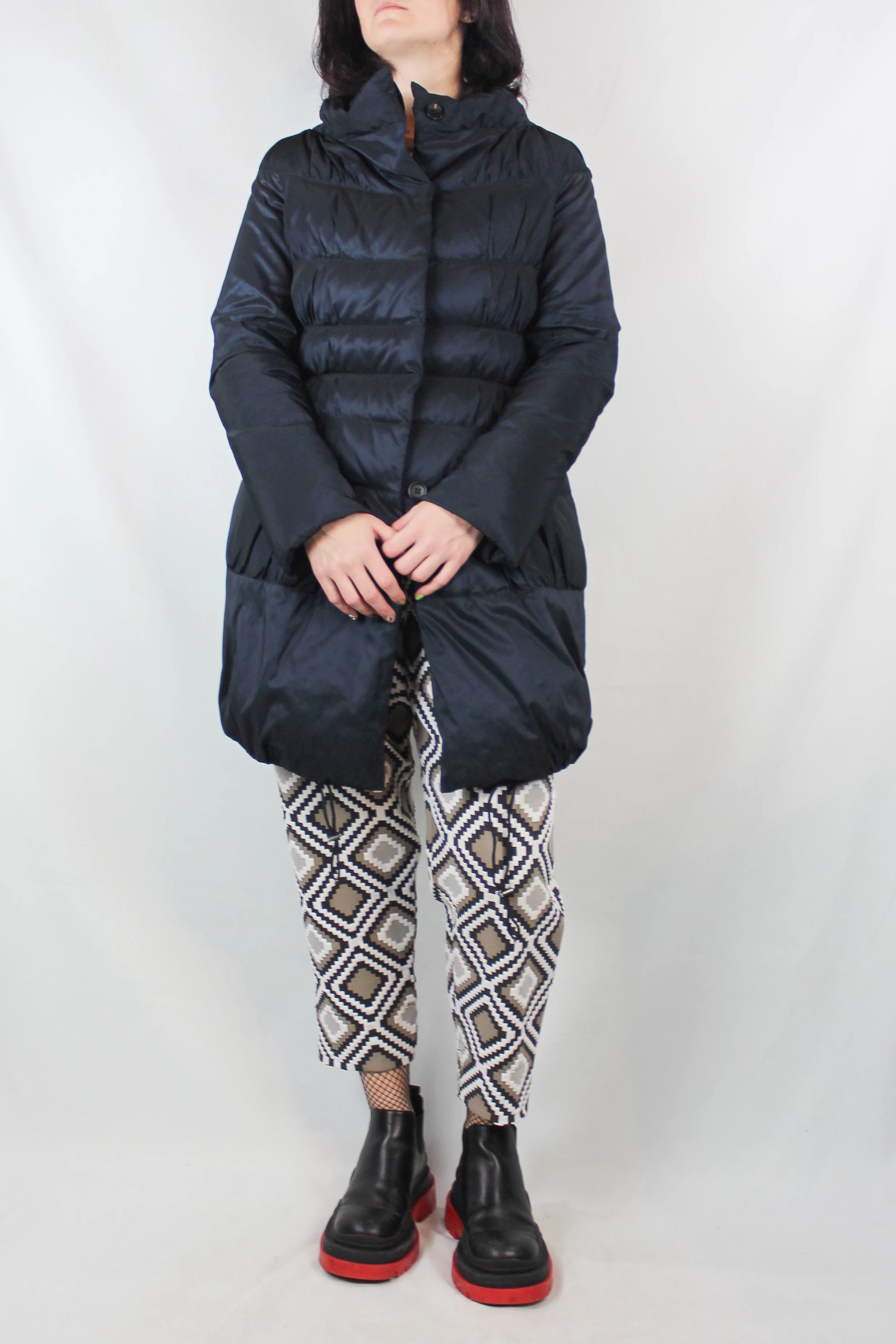 Blue Long Down Jacket