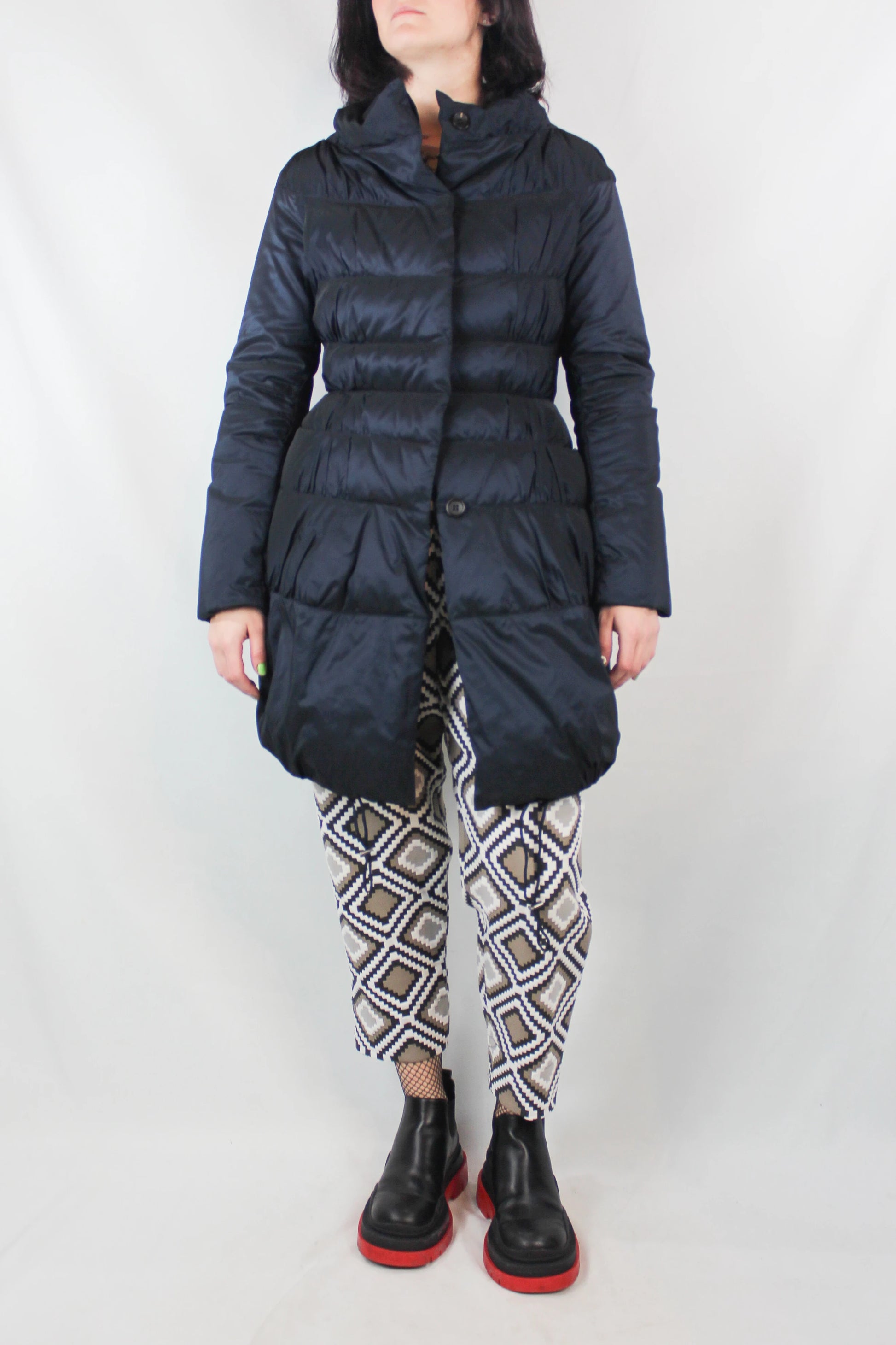 Blue Long Down Jacket