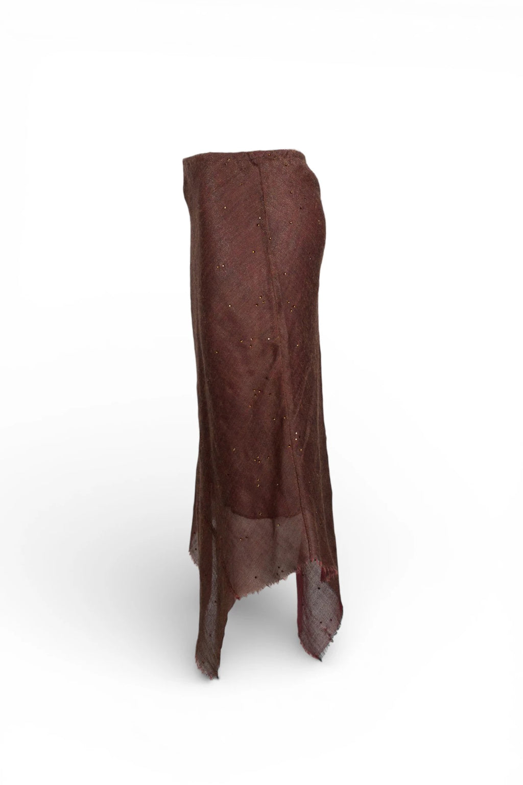 Asymmetric Wool Gauze Skirt