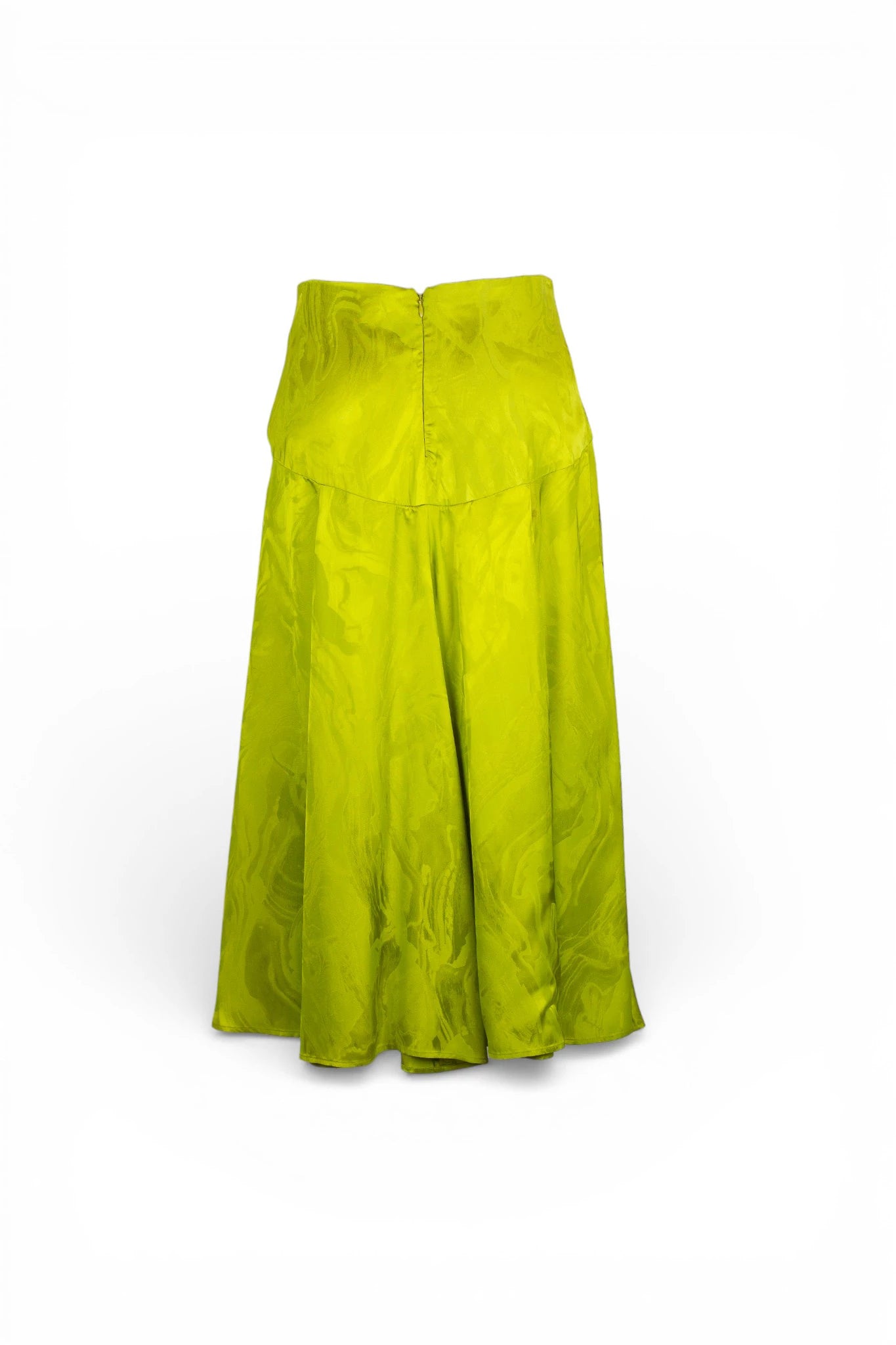 Green Fluid Skirt
