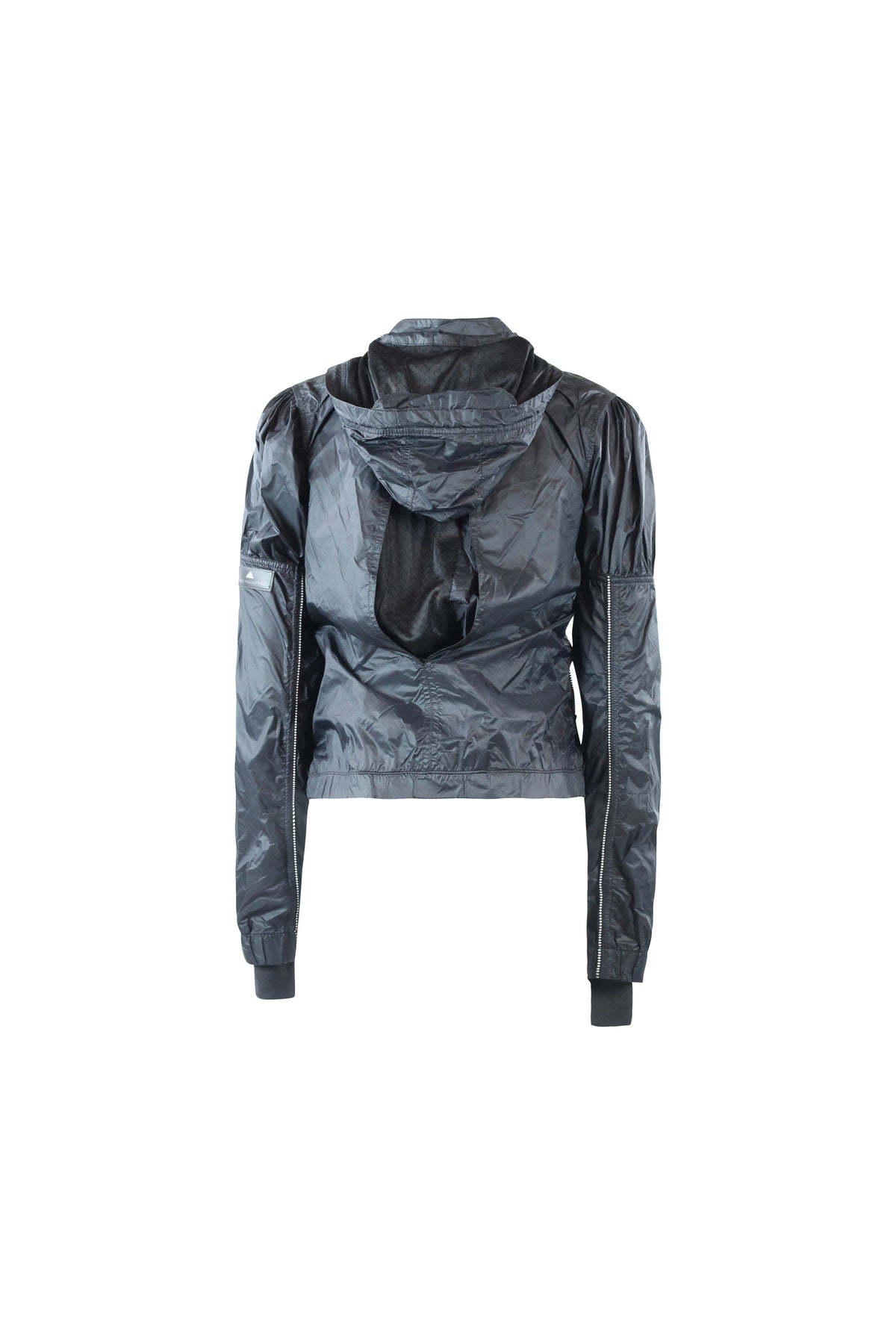 Cropped Hooded Windbreaker Jacket